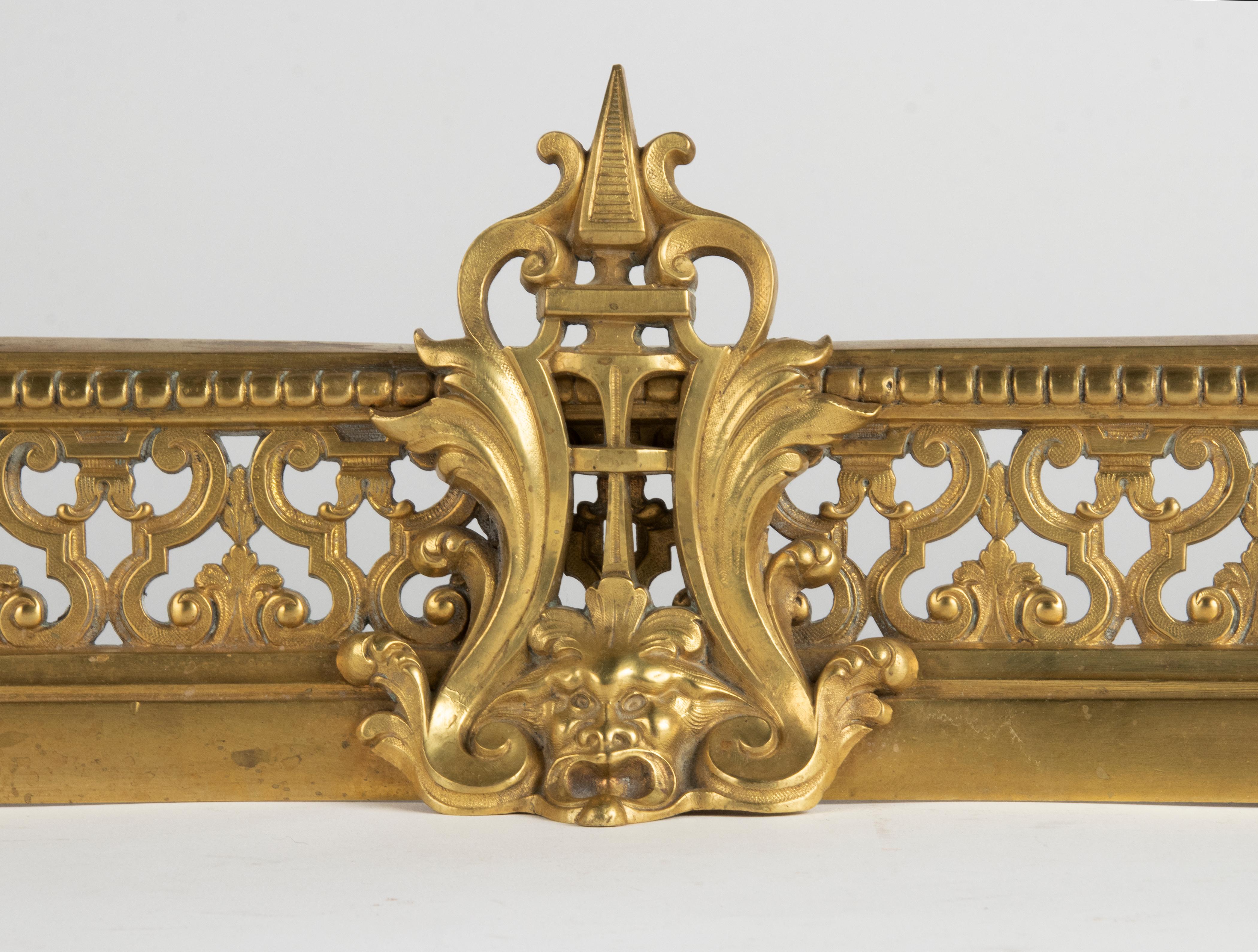 Late 19th Century 19th Century Bronze Gilded Fire Mantel Andirons Signed Didier Renaissance Style For Sale