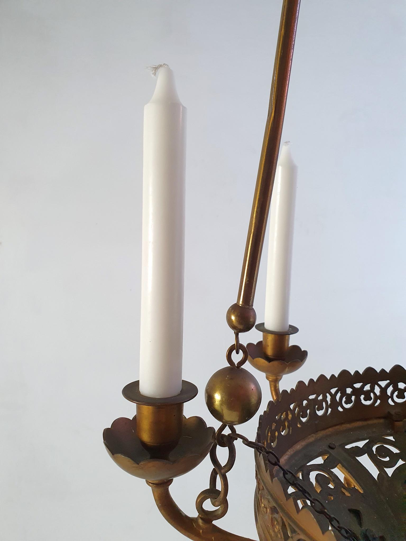 19th Century Bronze Gothic Chandelier 5