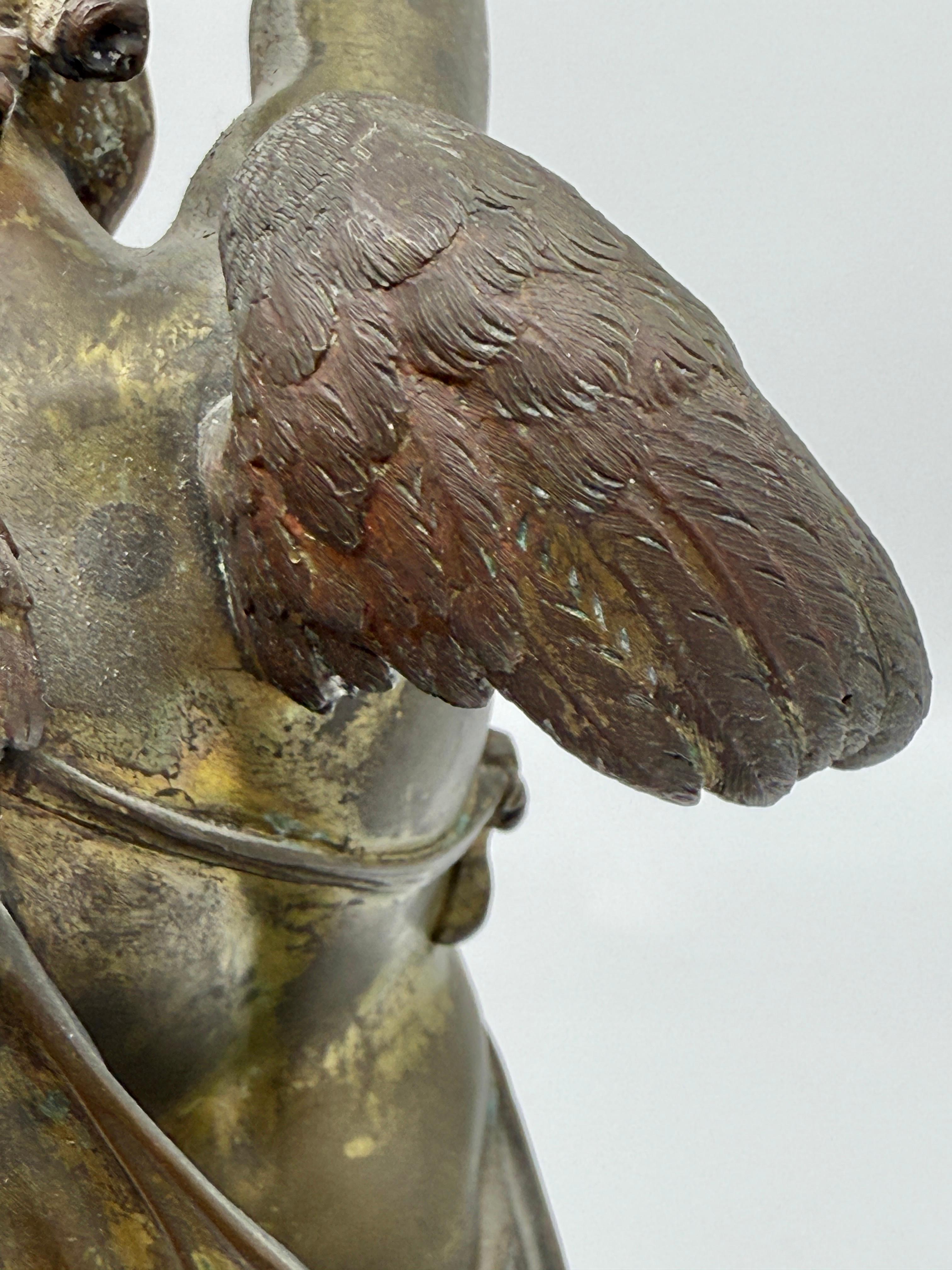 Souvenir in bronzo del XIX secolo Grand Tour Neoclassico Cupido che lancia un'Arrow in vendita 9