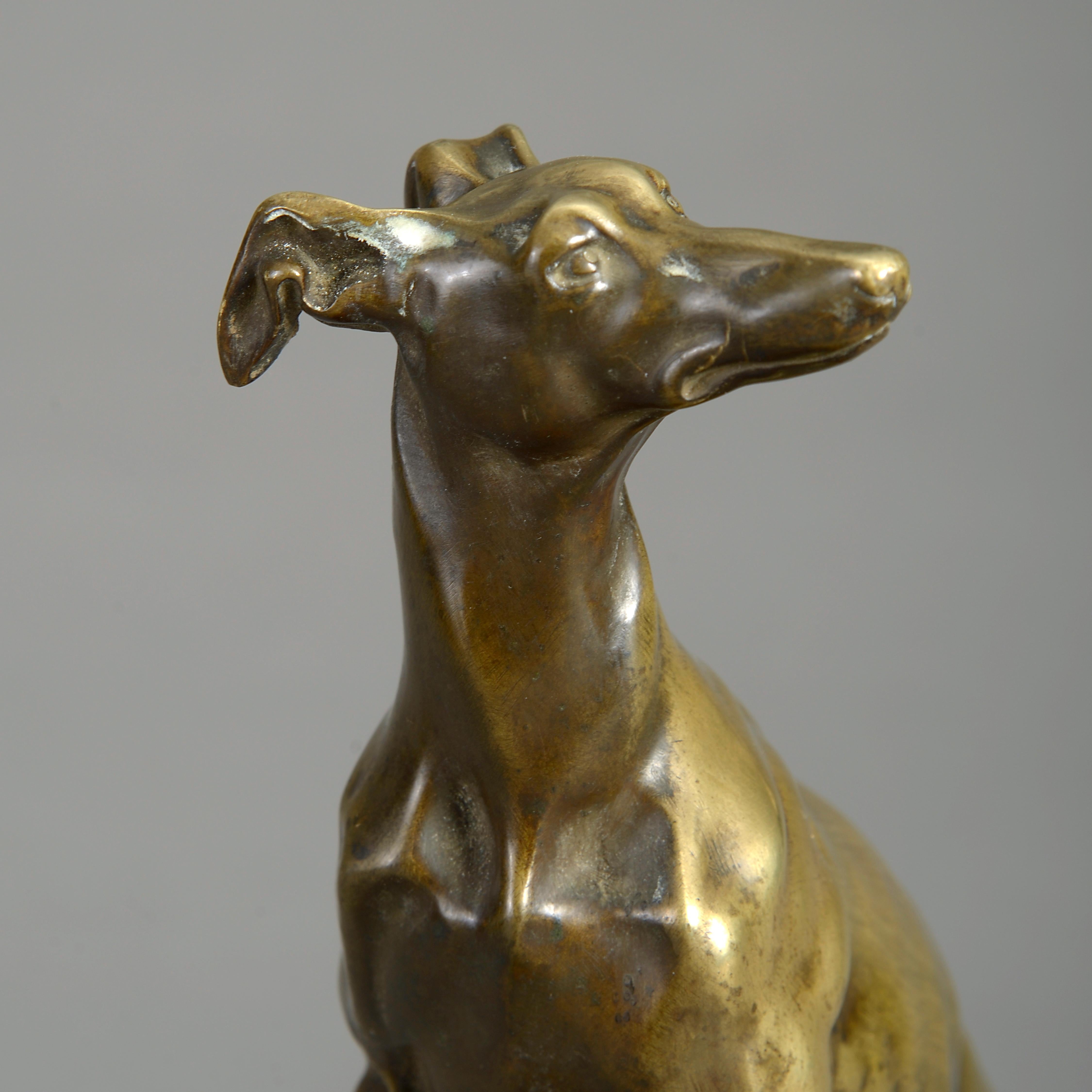 Bronze-Grauerhound aus dem 19. Jahrhundert (Französisch)