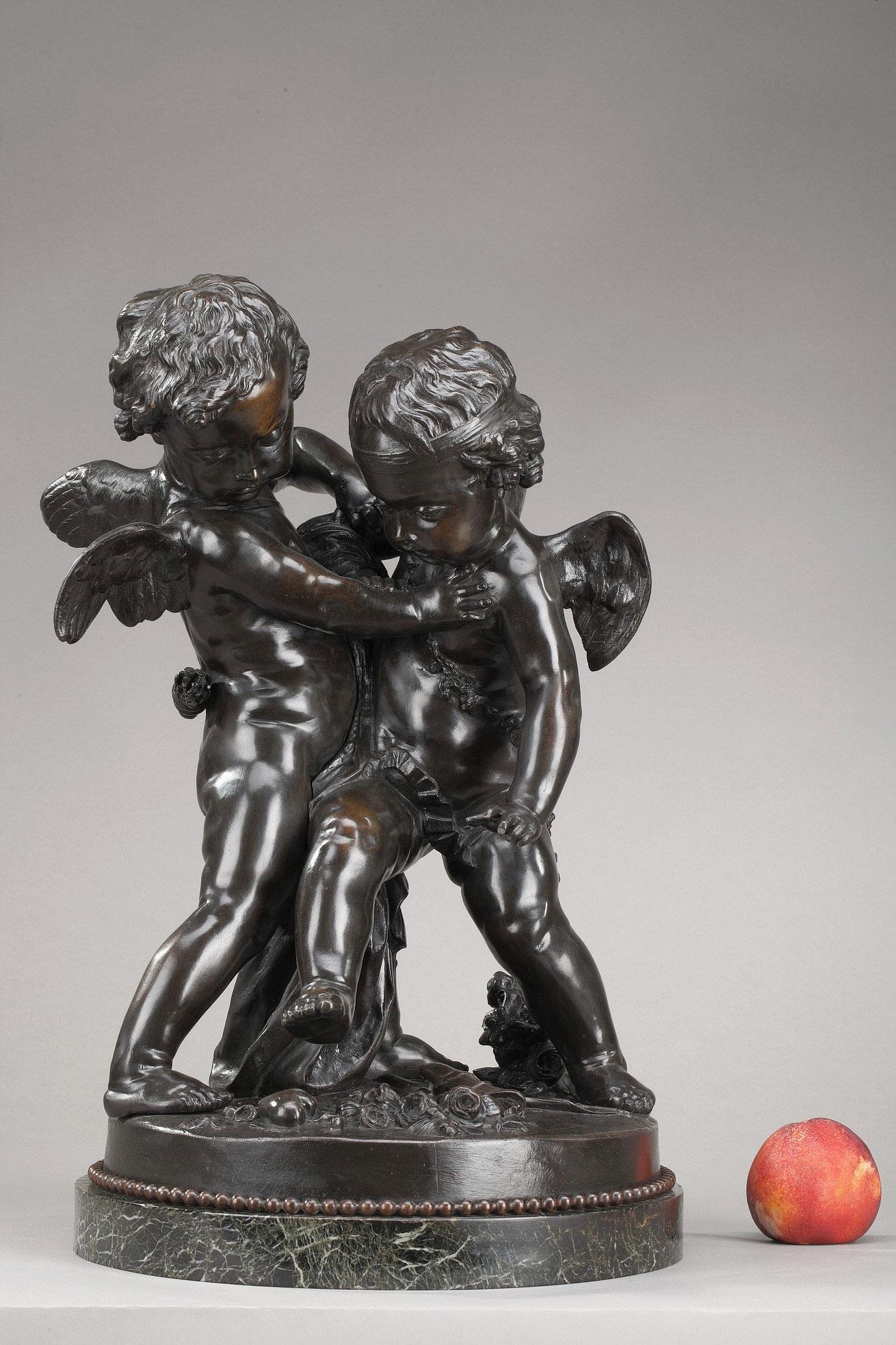 19th Century Bronze Group After Falconet For Sale 6