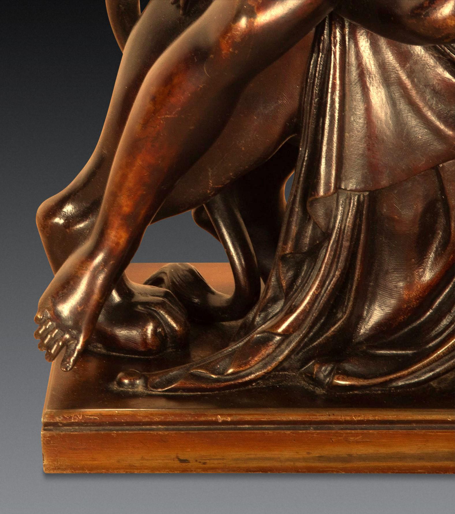 Grupo de bronce del siglo XIX 
