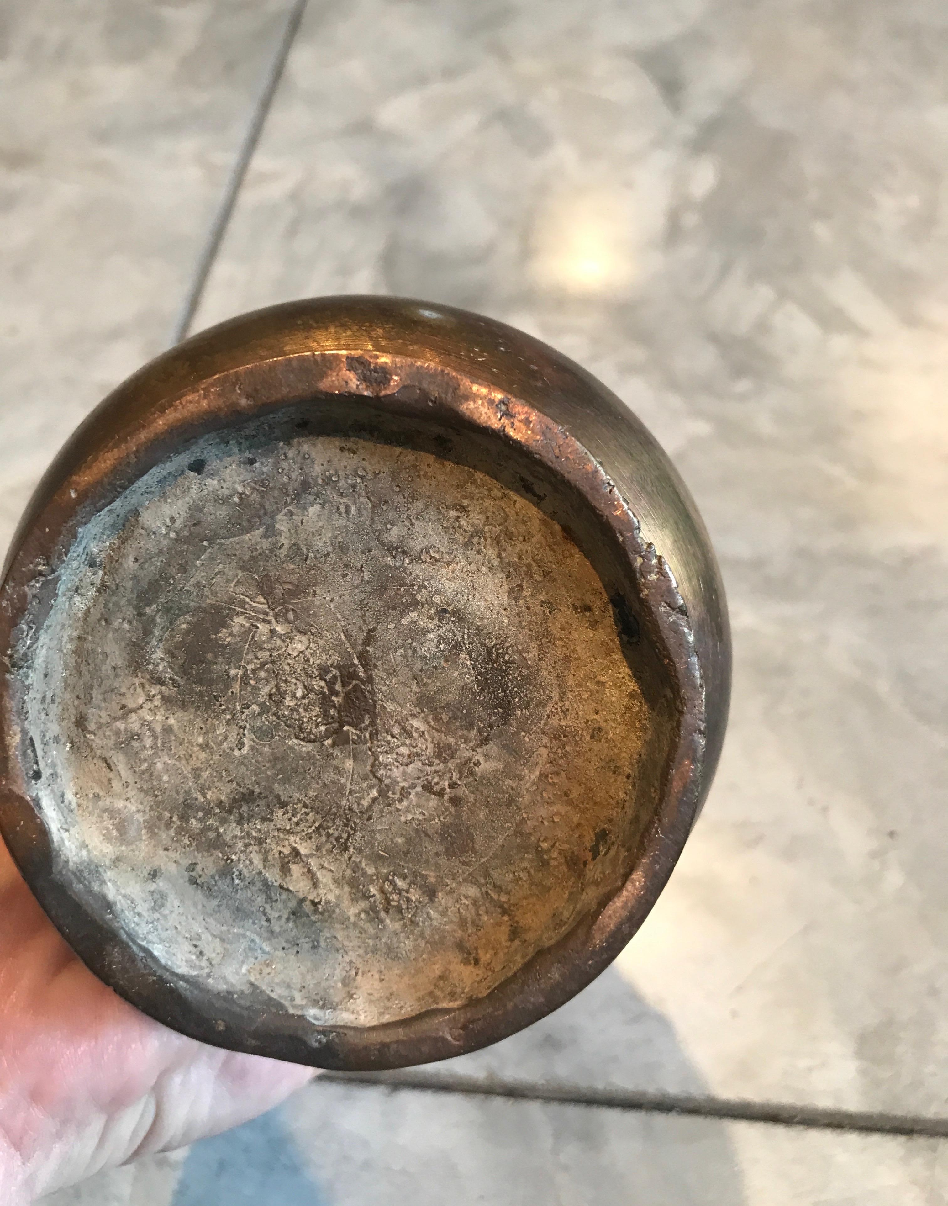 19th Century Bronze Holy Water Container, from Nepal 5