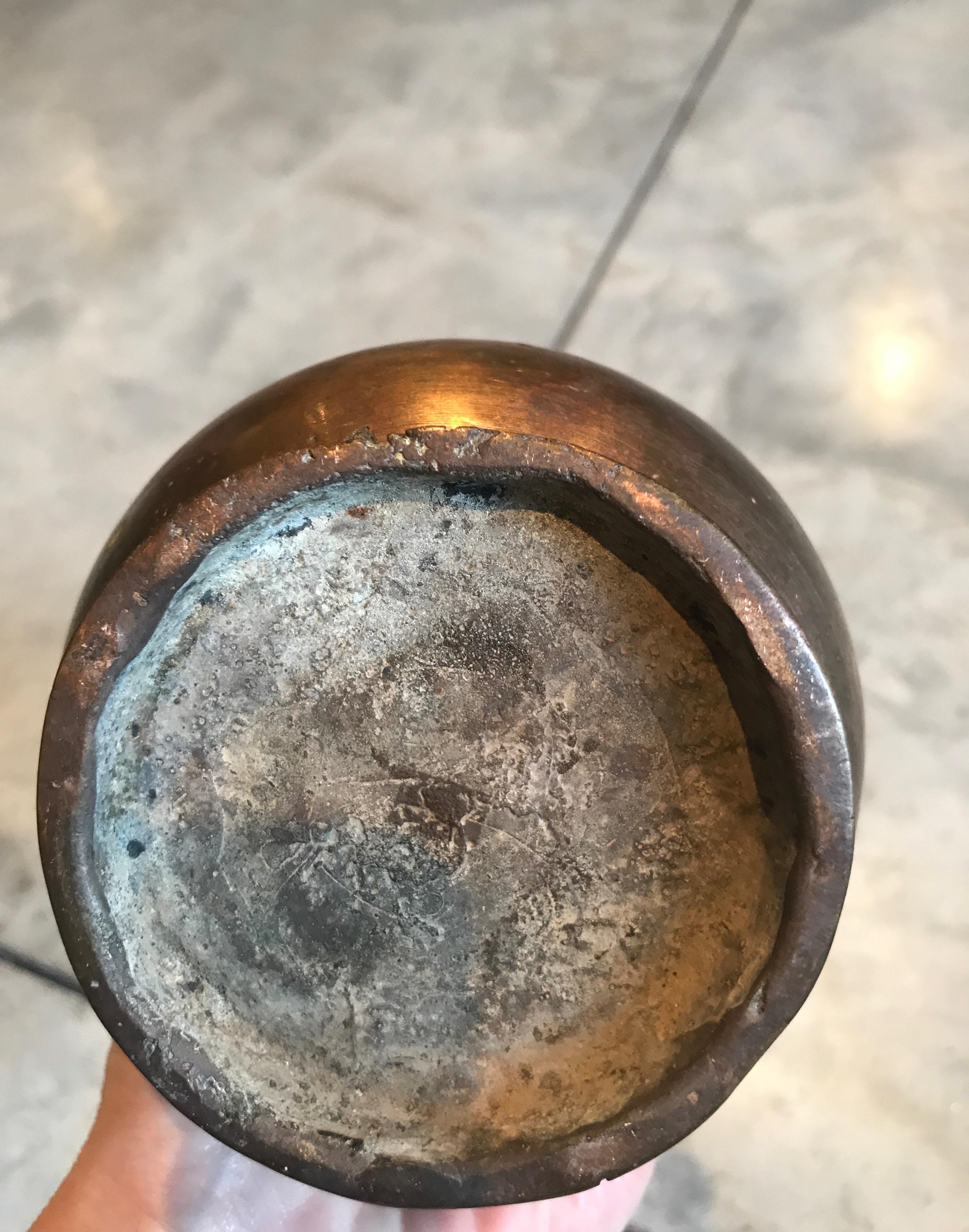 19th Century Bronze Holy Water Container, from Nepal 7