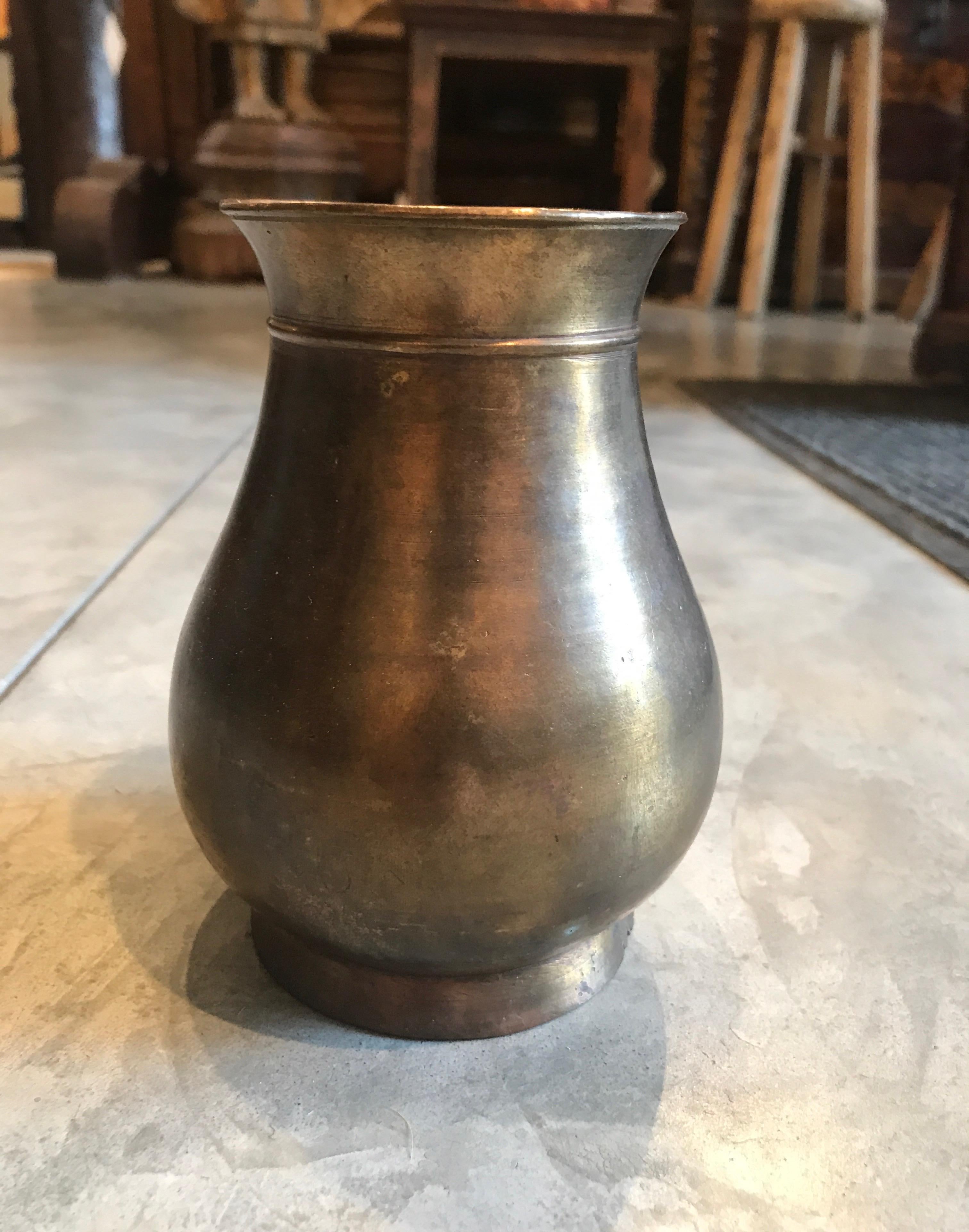 19th Century Bronze Holy Water Container, from Nepal In Good Condition In New York, NY