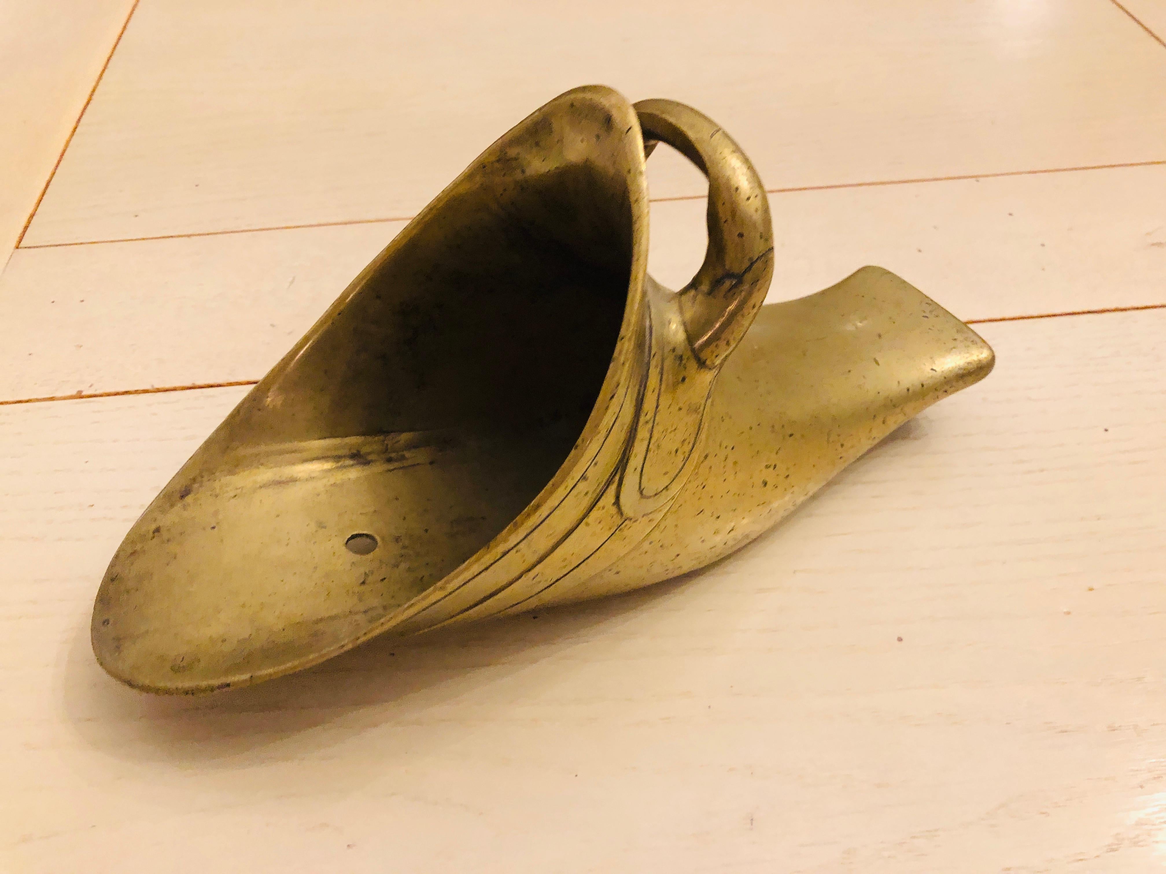 19th Century Bronze Horse Riding Shoe Stirrup perfect Wall or Table Decoration In Good Condition For Sale In Sofia, BG