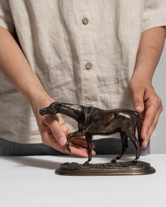 19th Century Bronze Horse Sculpture - French Figurative Antique Art