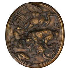 19th Century Bronze Hunting Plaque