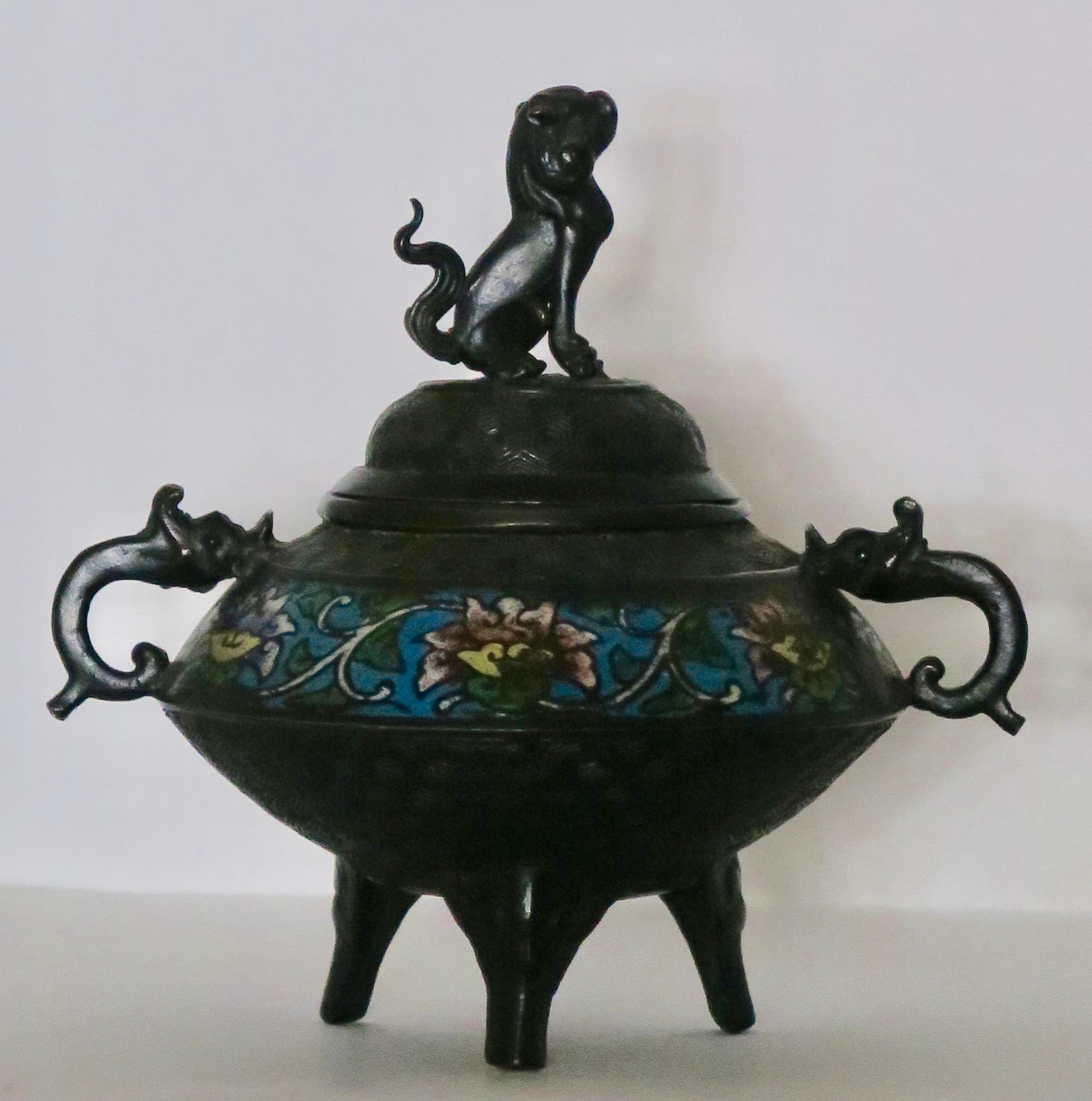 19th Century Bronze Incense Burner In Excellent Condition For Sale In Brussels, BE