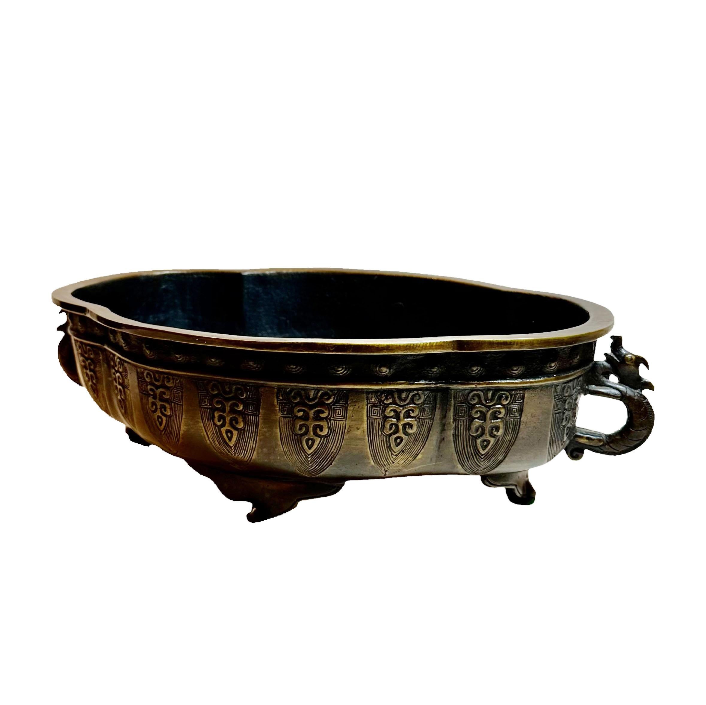 Fioriera giapponese in bronzo del XIX secolo in vendita 1