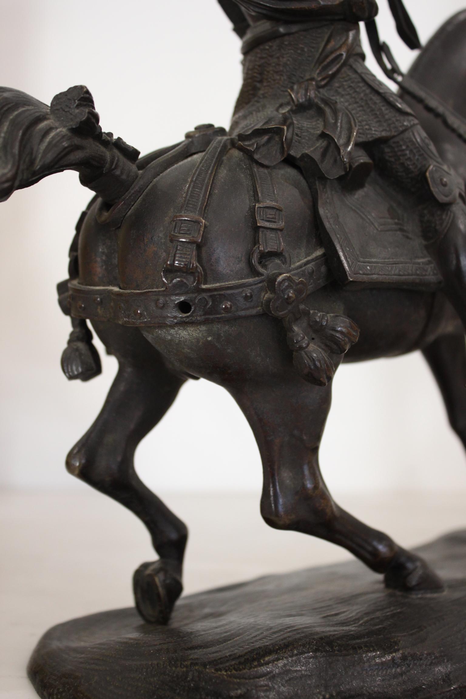 19th Century Bronze Knight 5