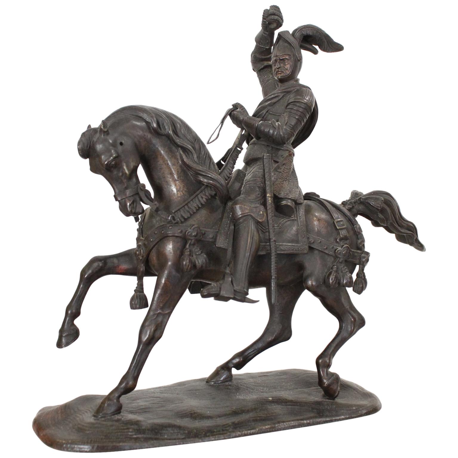 19th Century Bronze Knight