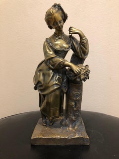 Dama in bronzo del XIX secolo