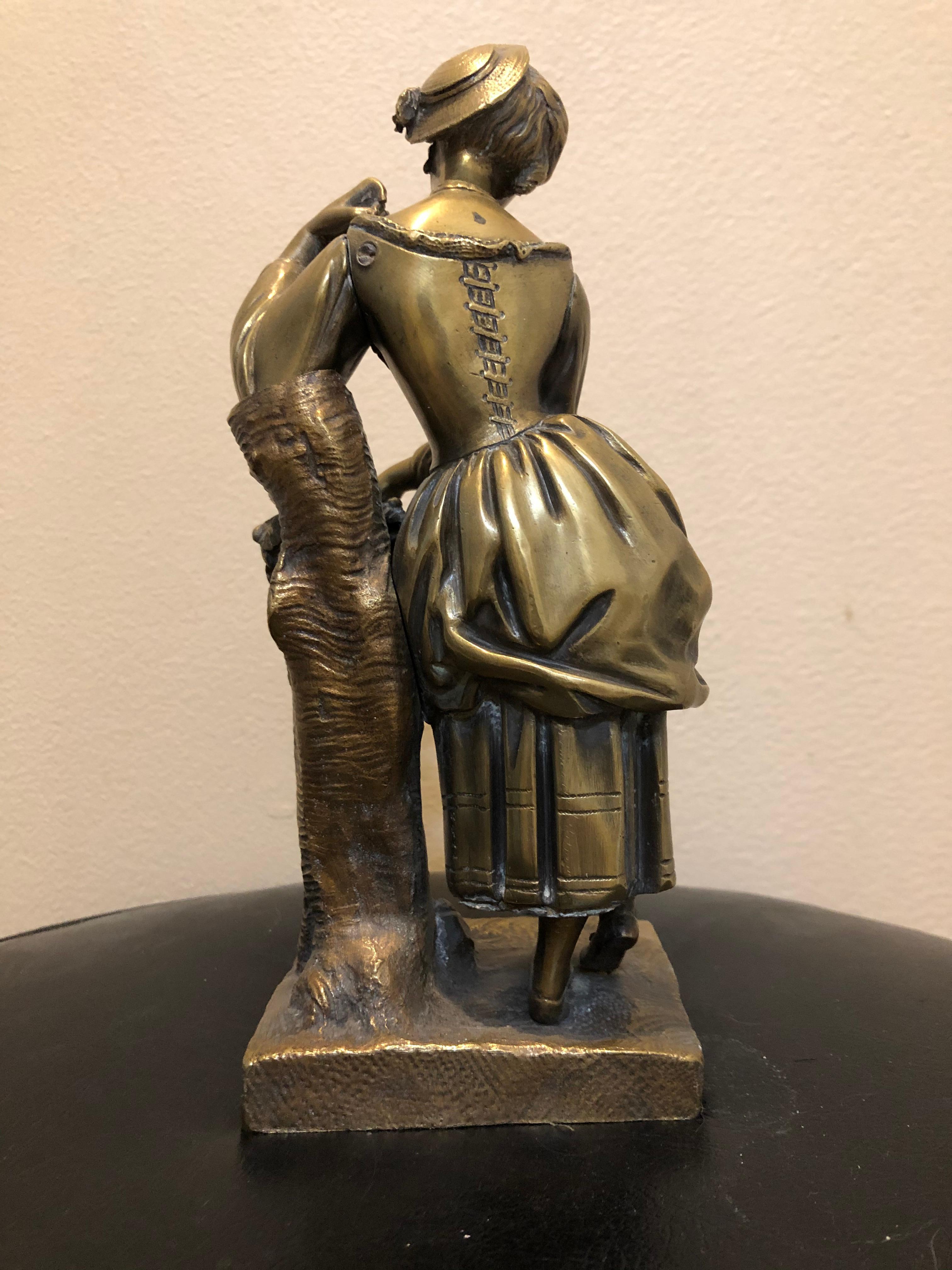 19th Century Bronze Lady For Sale 1