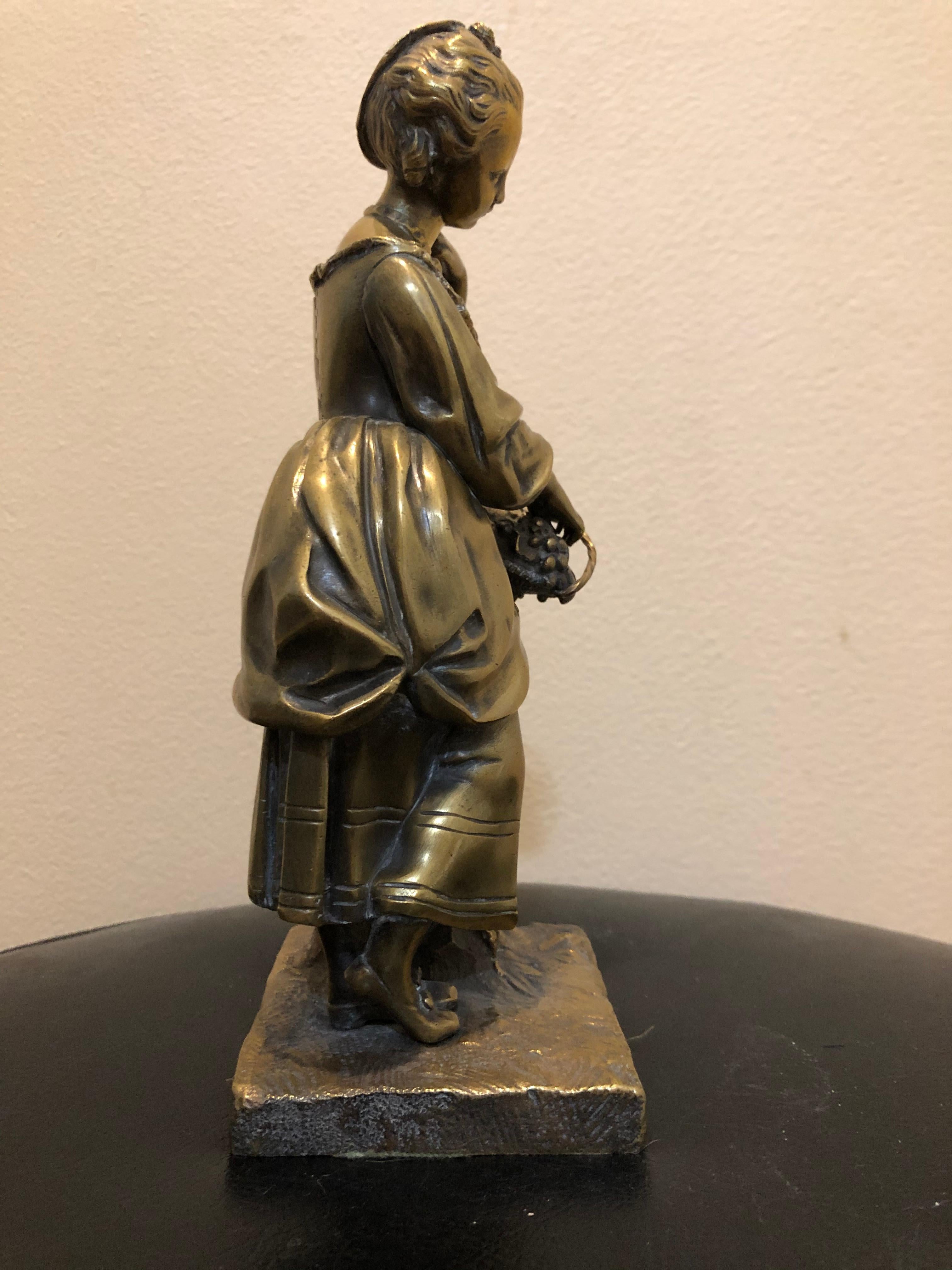 19th Century Bronze Lady For Sale 2