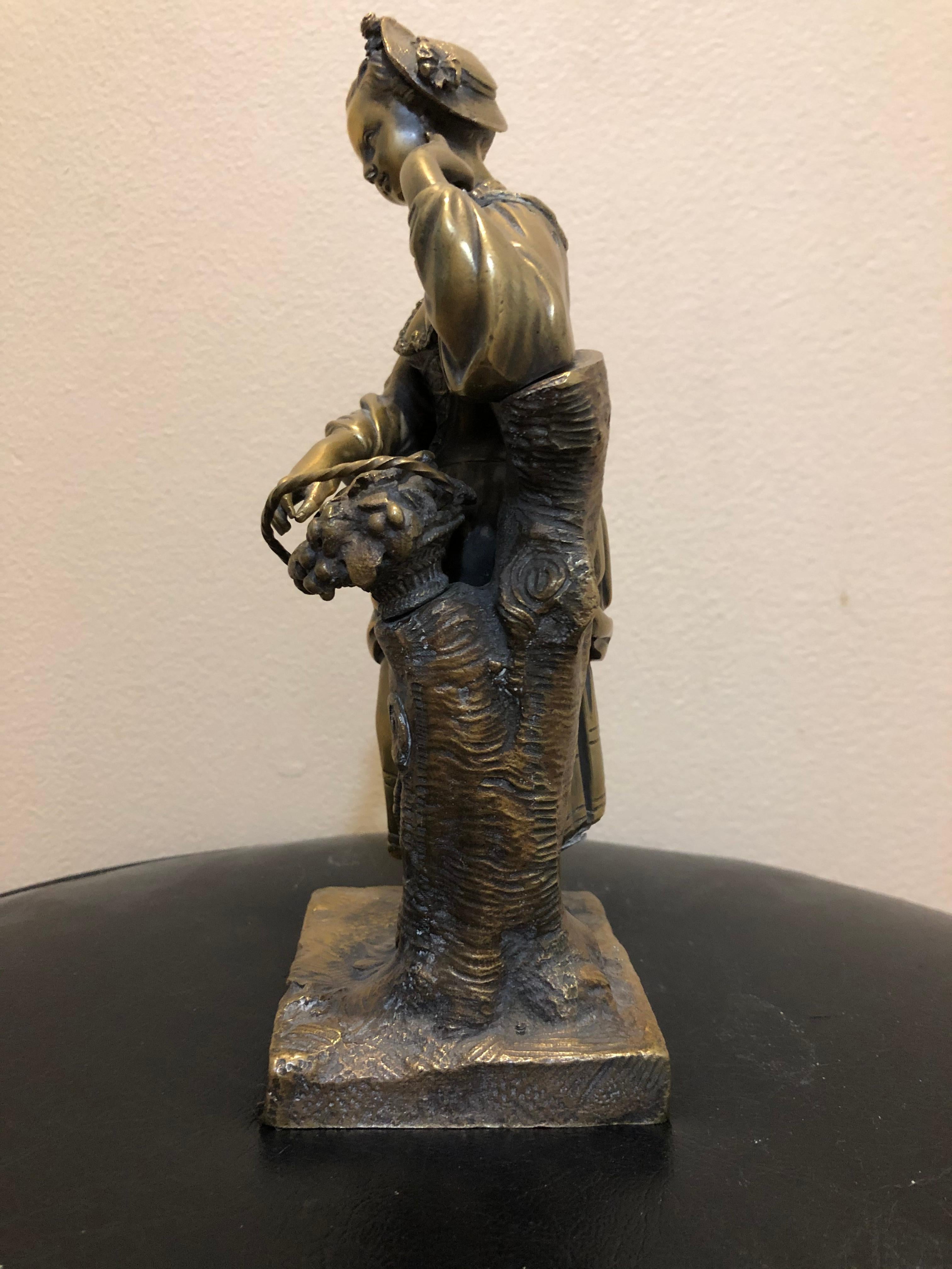19th Century Bronze Lady For Sale 3