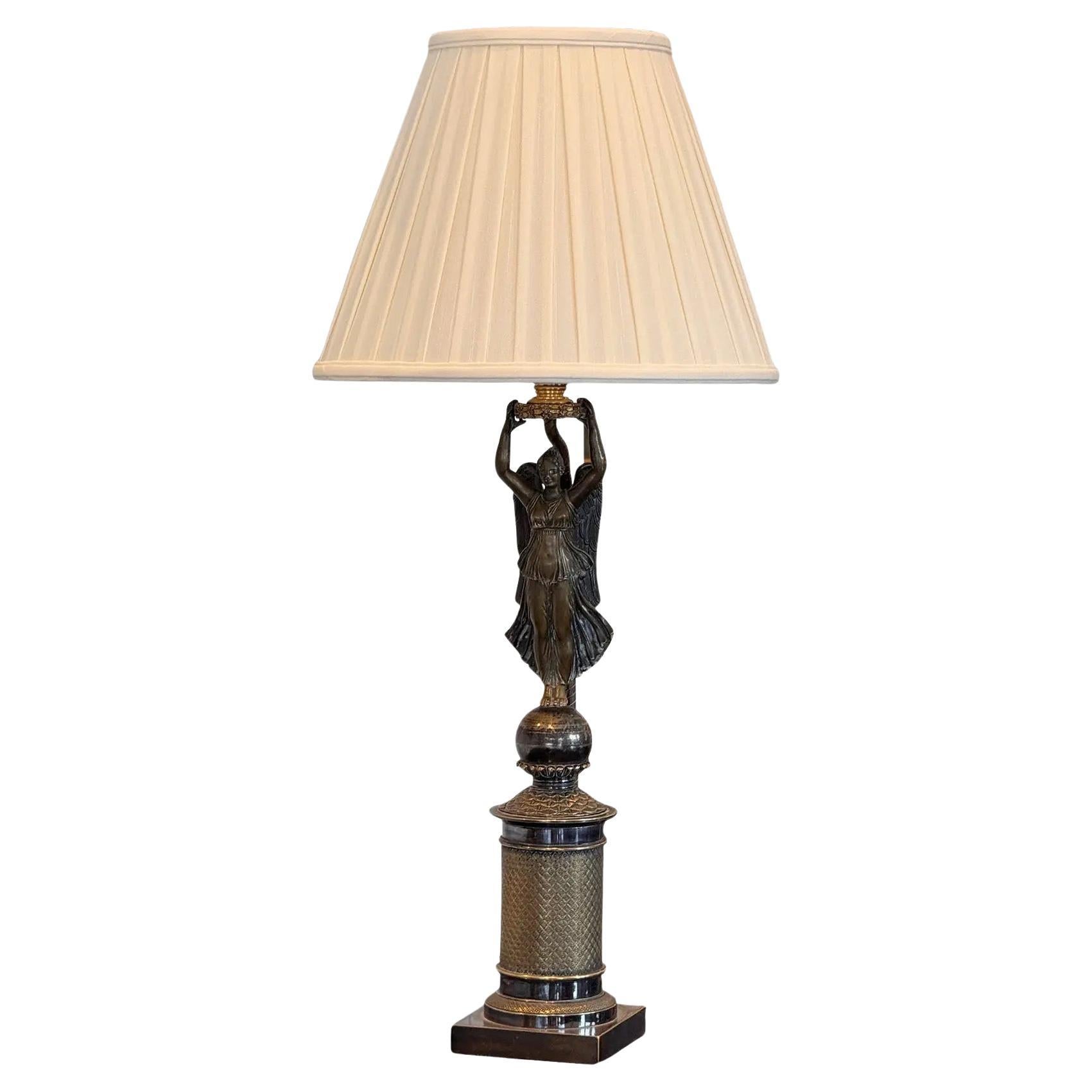 19th Century Bronze Lamp