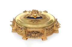 19th Century Bronze / Lapis Lazuli Covered Decorative Box