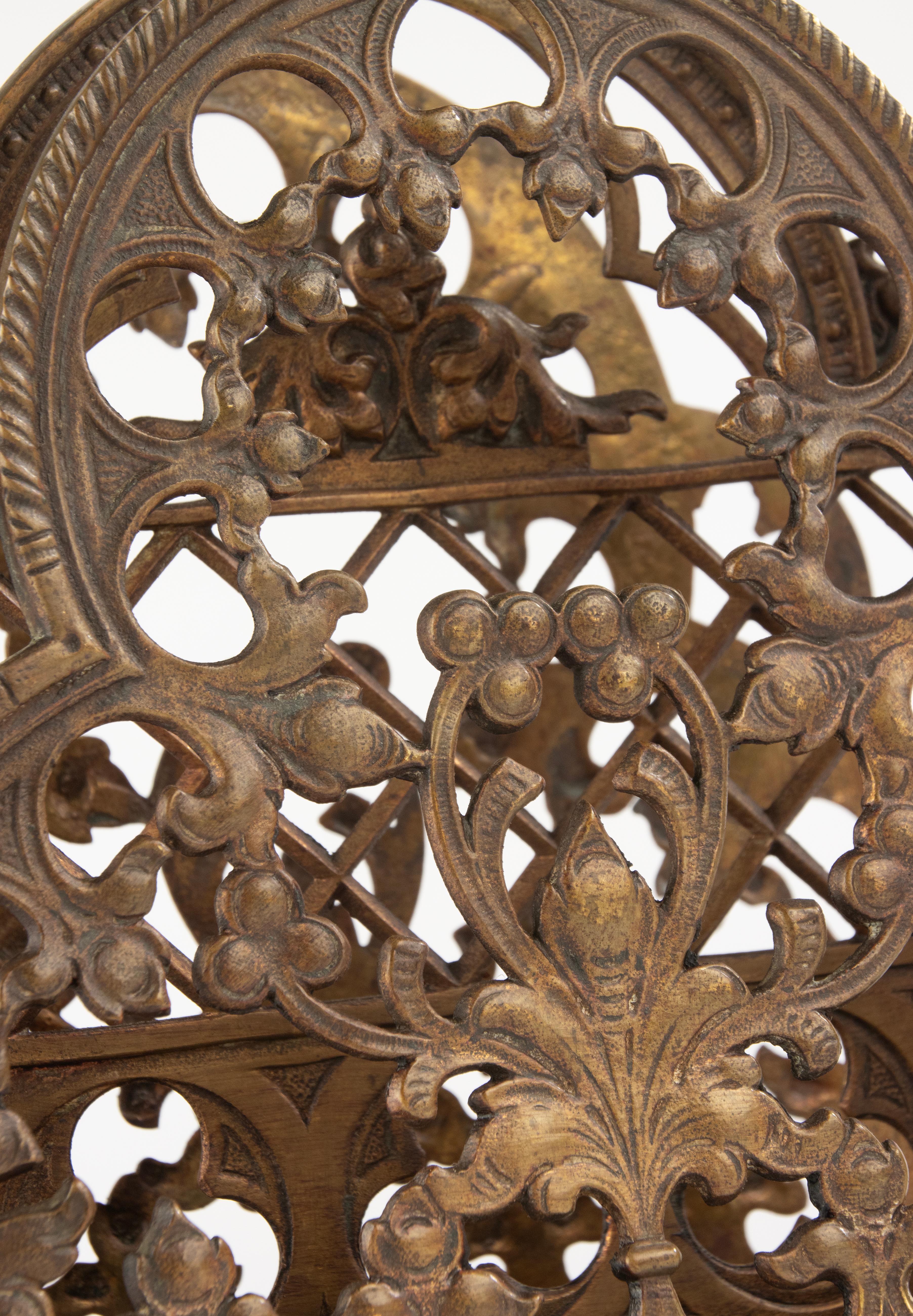 Bronzo Portalettere in bronzo del XIX secolo - Gothic Revival in vendita