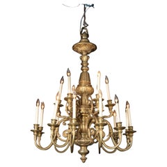 Lampadario Luigi XIV in bronzo del XIX secolo