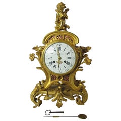 19th Century Bronze Mantelclock