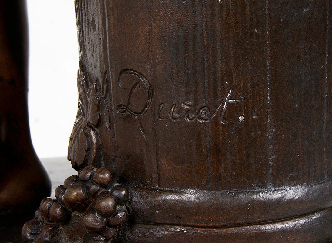 Bronzo di Bacco del XIX secolo firmato Francisque Duret in vendita 2