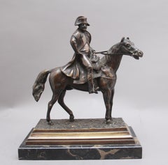 19th Century Bronze of Napoleon on Horseback