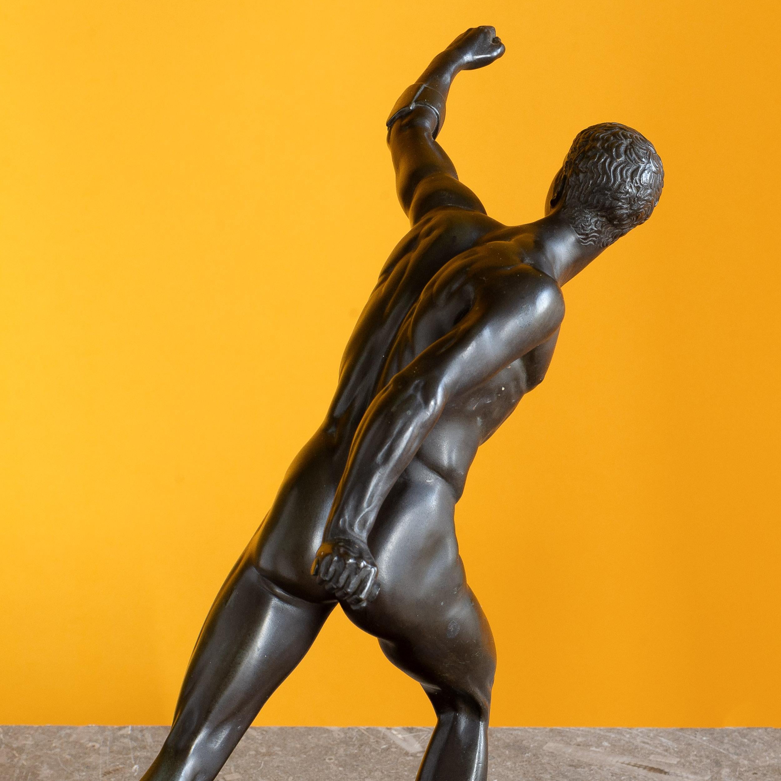 19th Century Bronze of the Borghese Gladiator For Sale 4