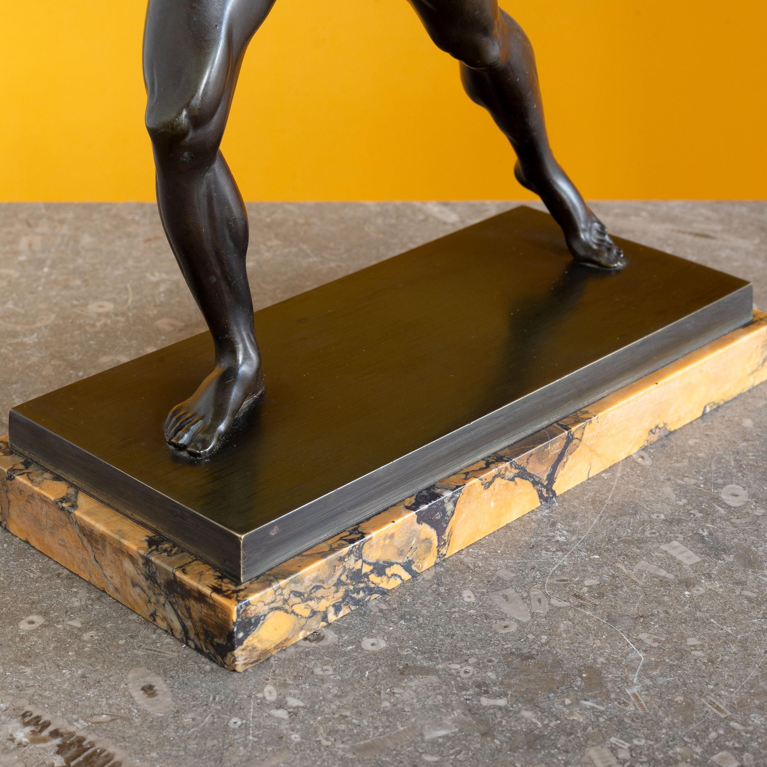 19th Century Bronze of the Borghese Gladiator For Sale 7