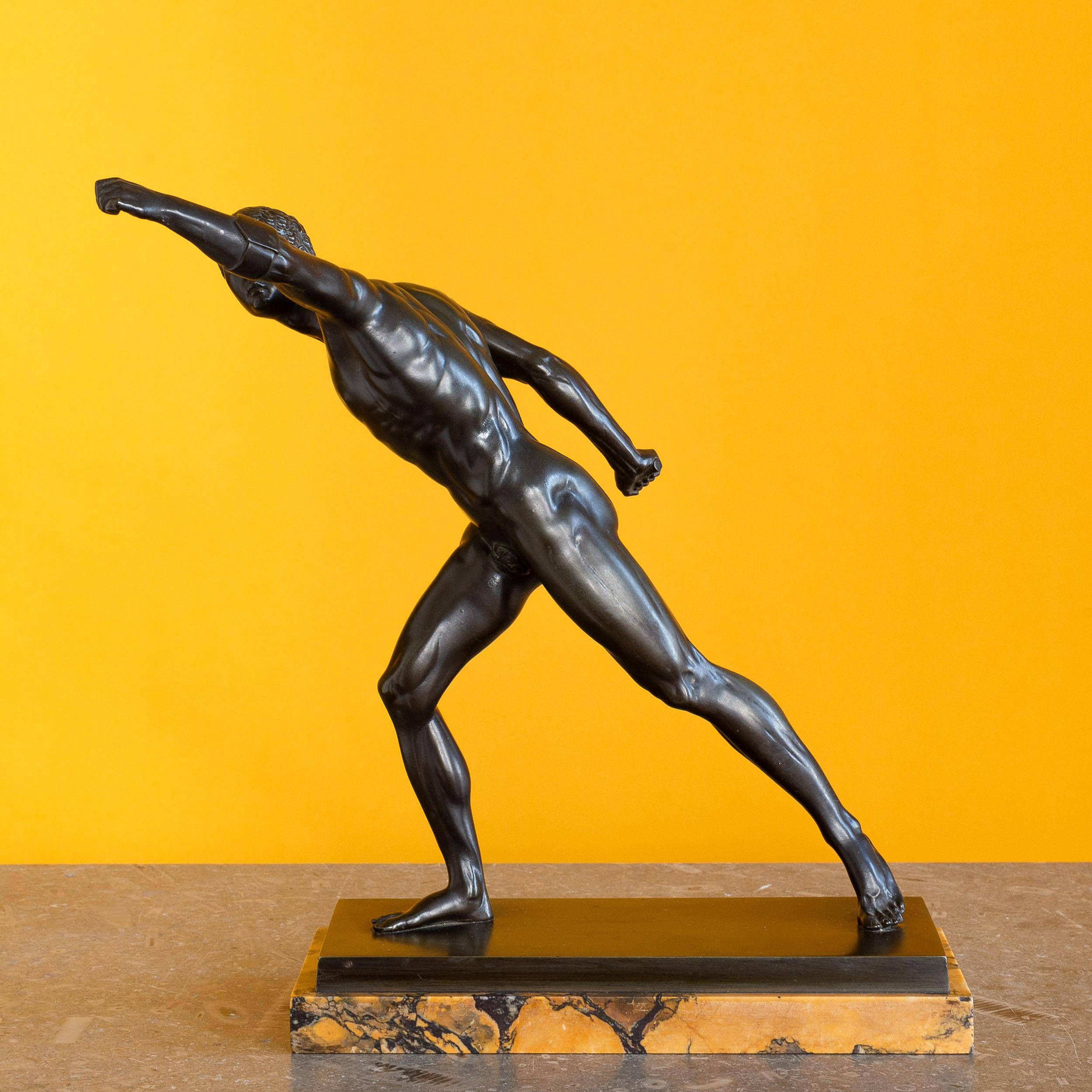 19th Century Bronze of the Borghese Gladiator For Sale 1