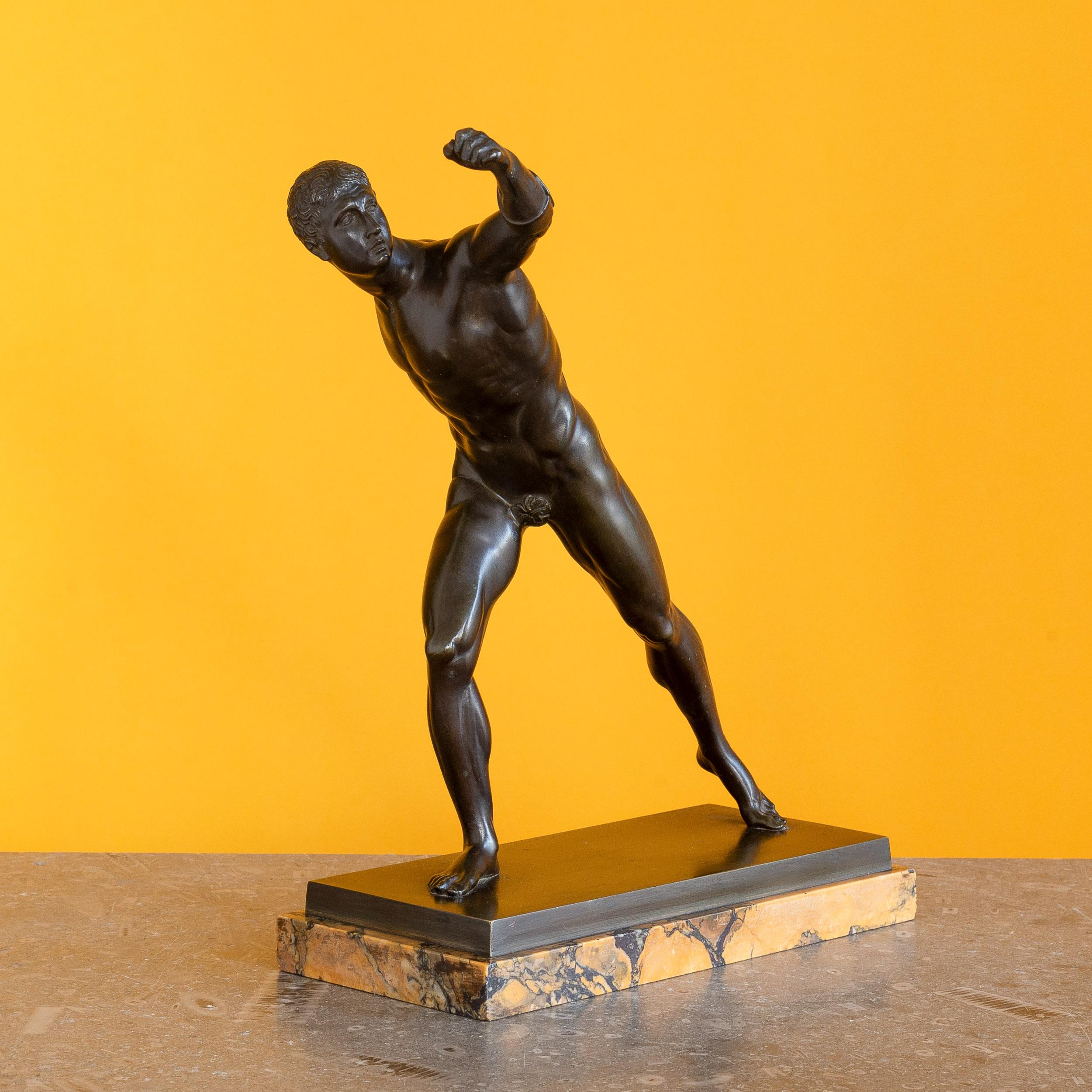 19th Century Bronze of the Borghese Gladiator For Sale 2