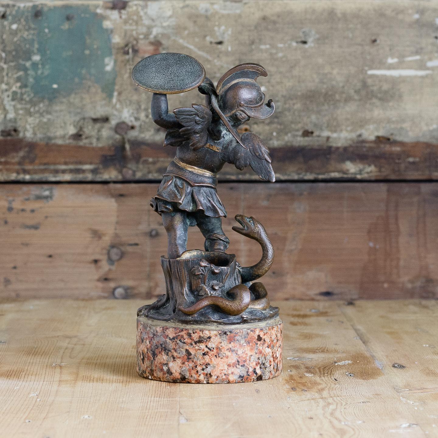 Baroque 19th Century Bronze of the Heroic Putti For Sale