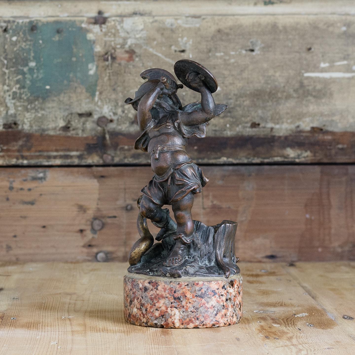 Cast 19th Century Bronze of the Heroic Putti For Sale