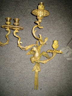19th Century Bronze Ormolu Duc d'Enghein Appliques Electric Sconces Pair, France