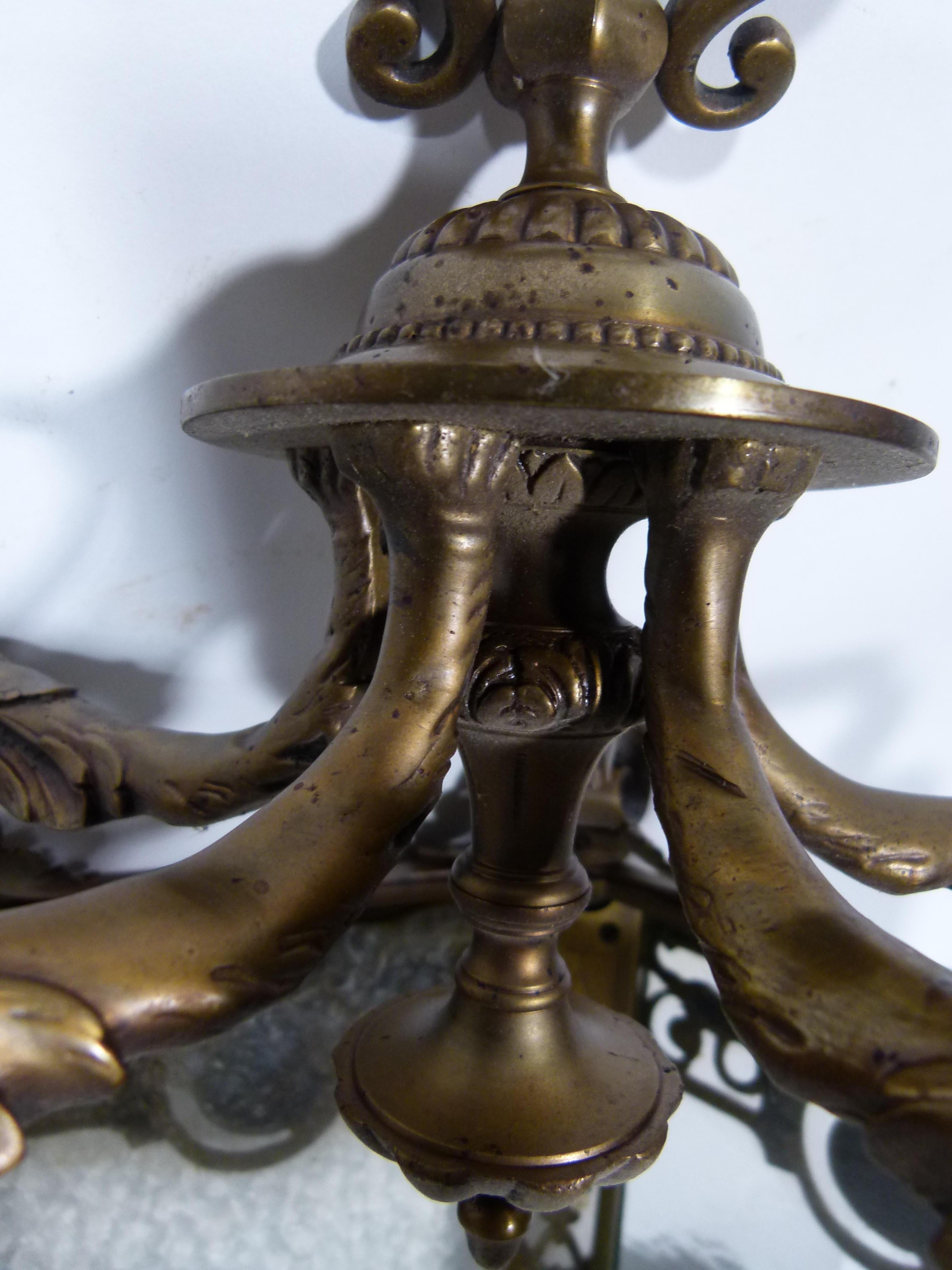 19th Century Bronze Pendant Lamp from Spain 5