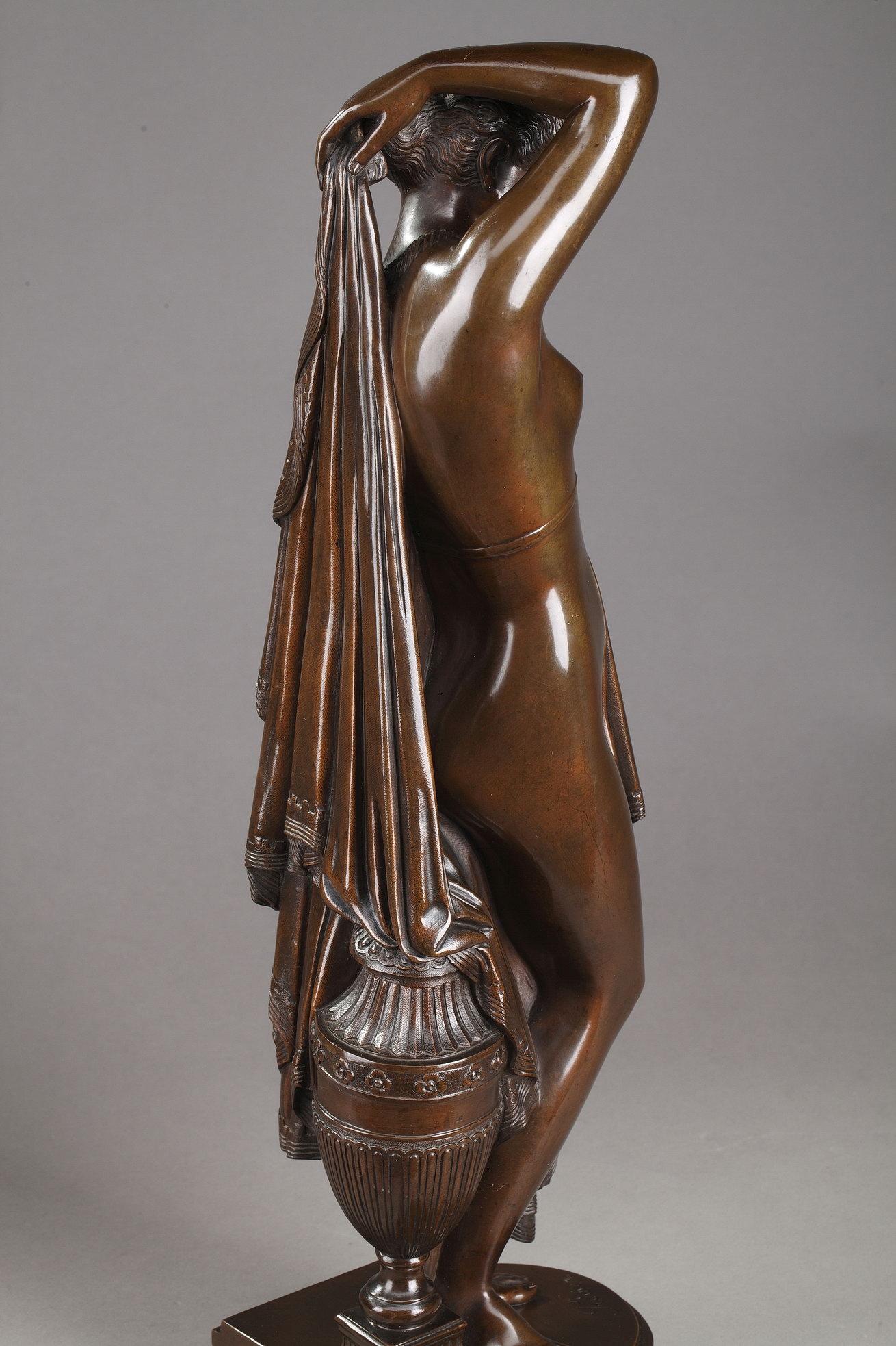 Patinated 19th Century Bronze Phryné by James Pradier, 1790-1852