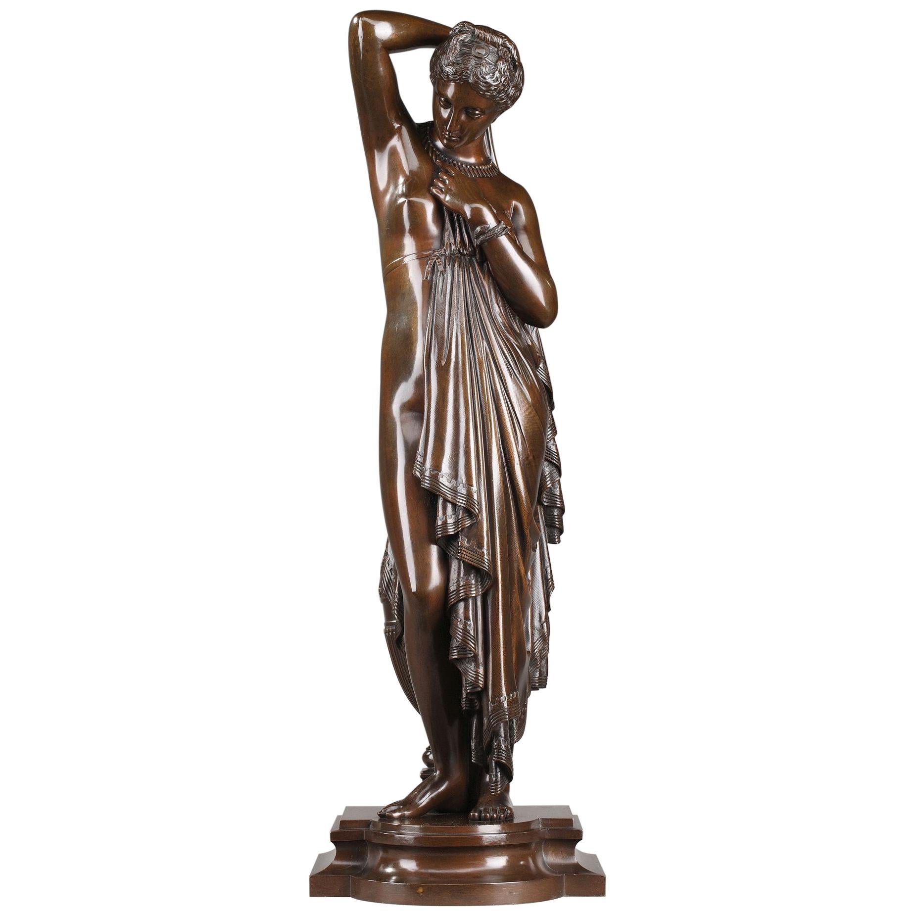 19th Century Bronze Phryné by James Pradier, 1790-1852