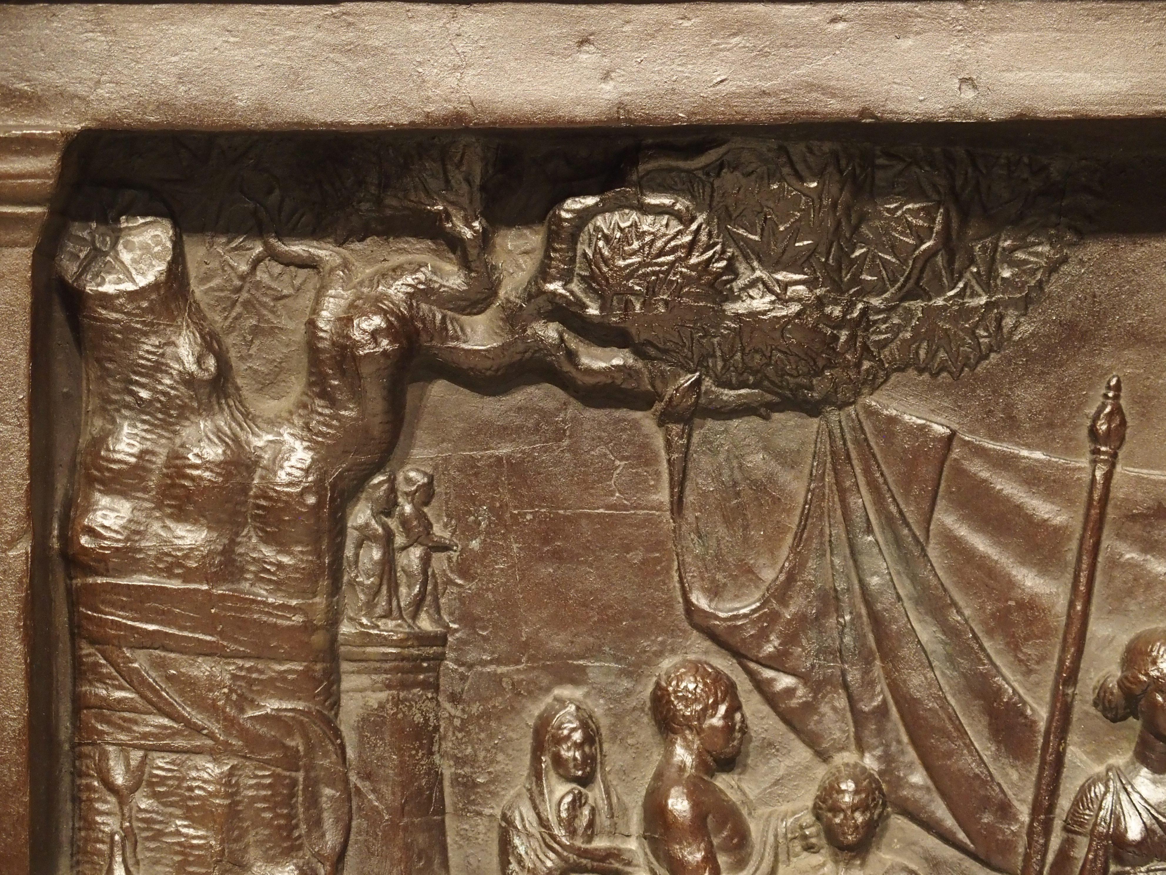 Plaque en bronze du 19ème siècle, La légende de Gaius Mucius Scaevola en vente 3