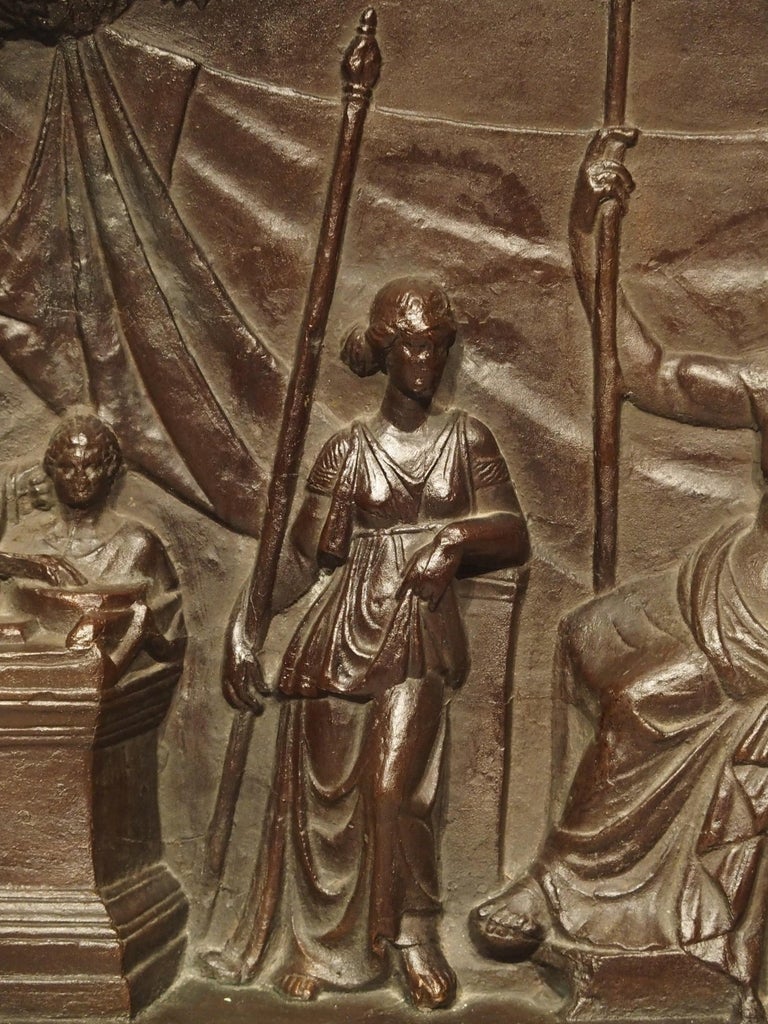 19th Century Bronze Plaque, The Legend of Gaius Mucius Scaevola For Sale 6