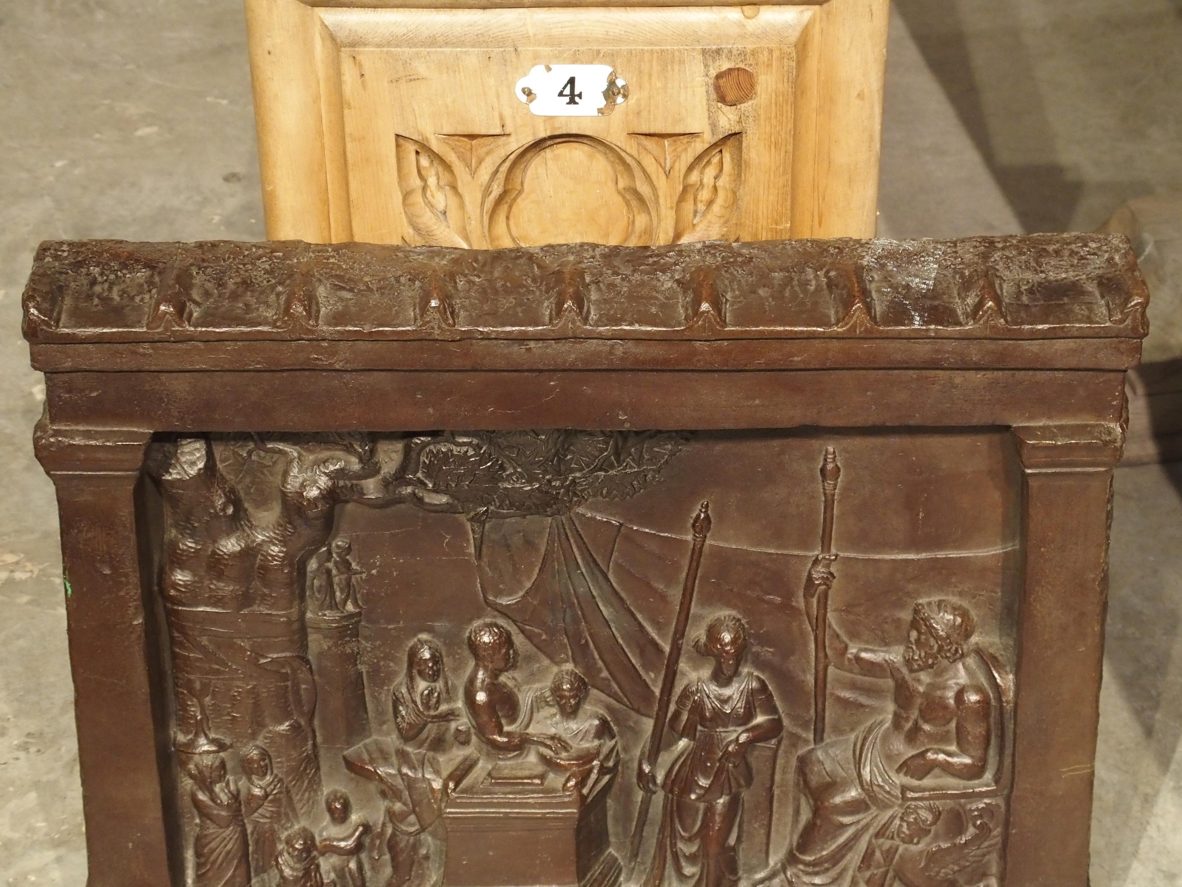 Plaque en bronze du 19ème siècle, La légende de Gaius Mucius Scaevola en vente 5