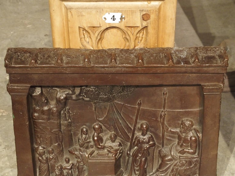 19th Century Bronze Plaque, The Legend of Gaius Mucius Scaevola For Sale 7