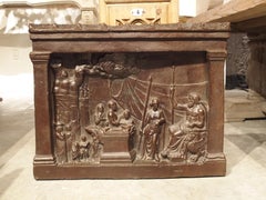 19th Century Bronze Plaque, The Legend of Gaius Mucius Scaevola