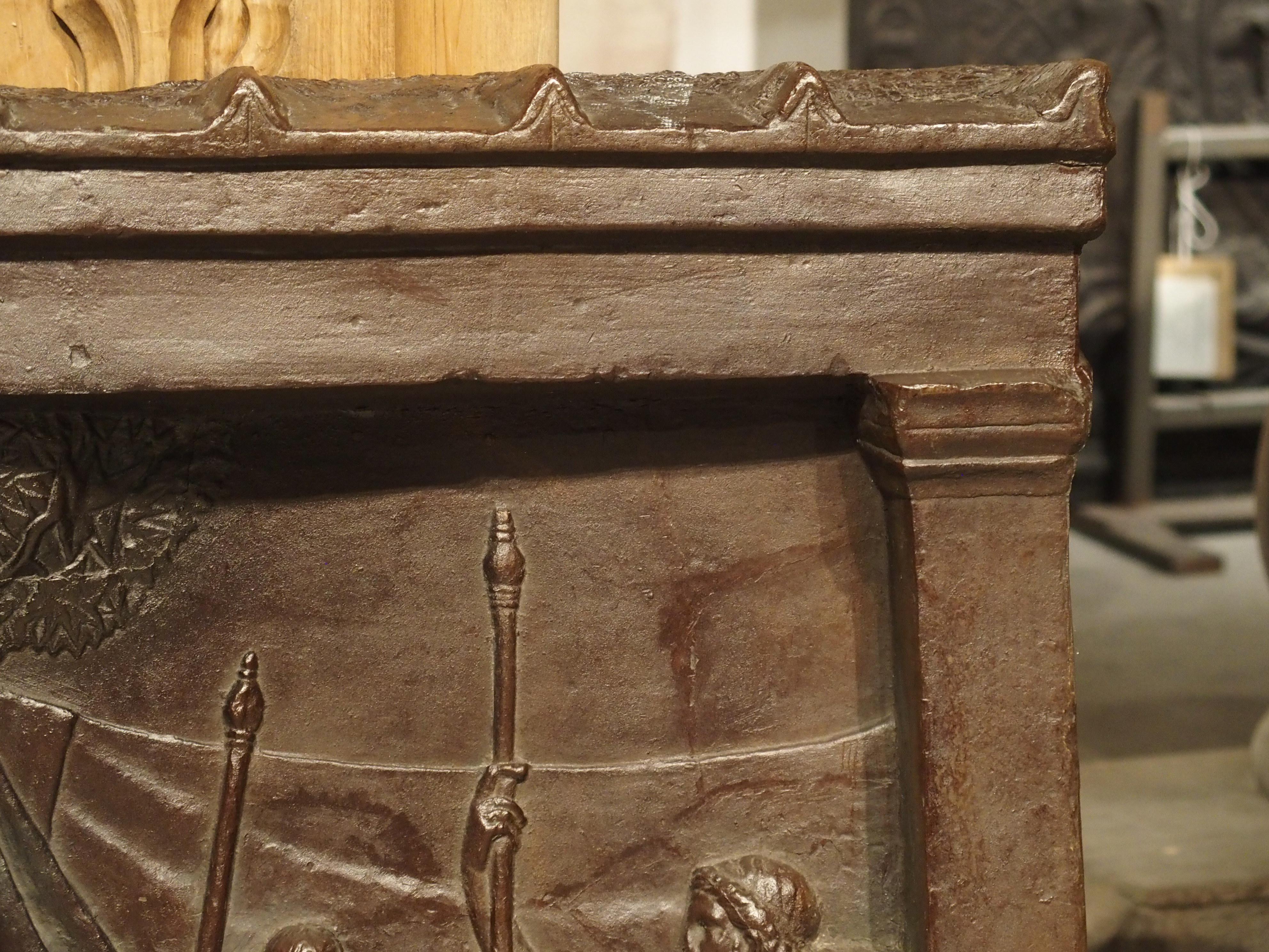 Bronze Plaque en bronze du 19ème siècle, La légende de Gaius Mucius Scaevola en vente