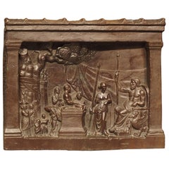 Plaque en bronze du 19ème siècle, La légende de Gaius Mucius Scaevola