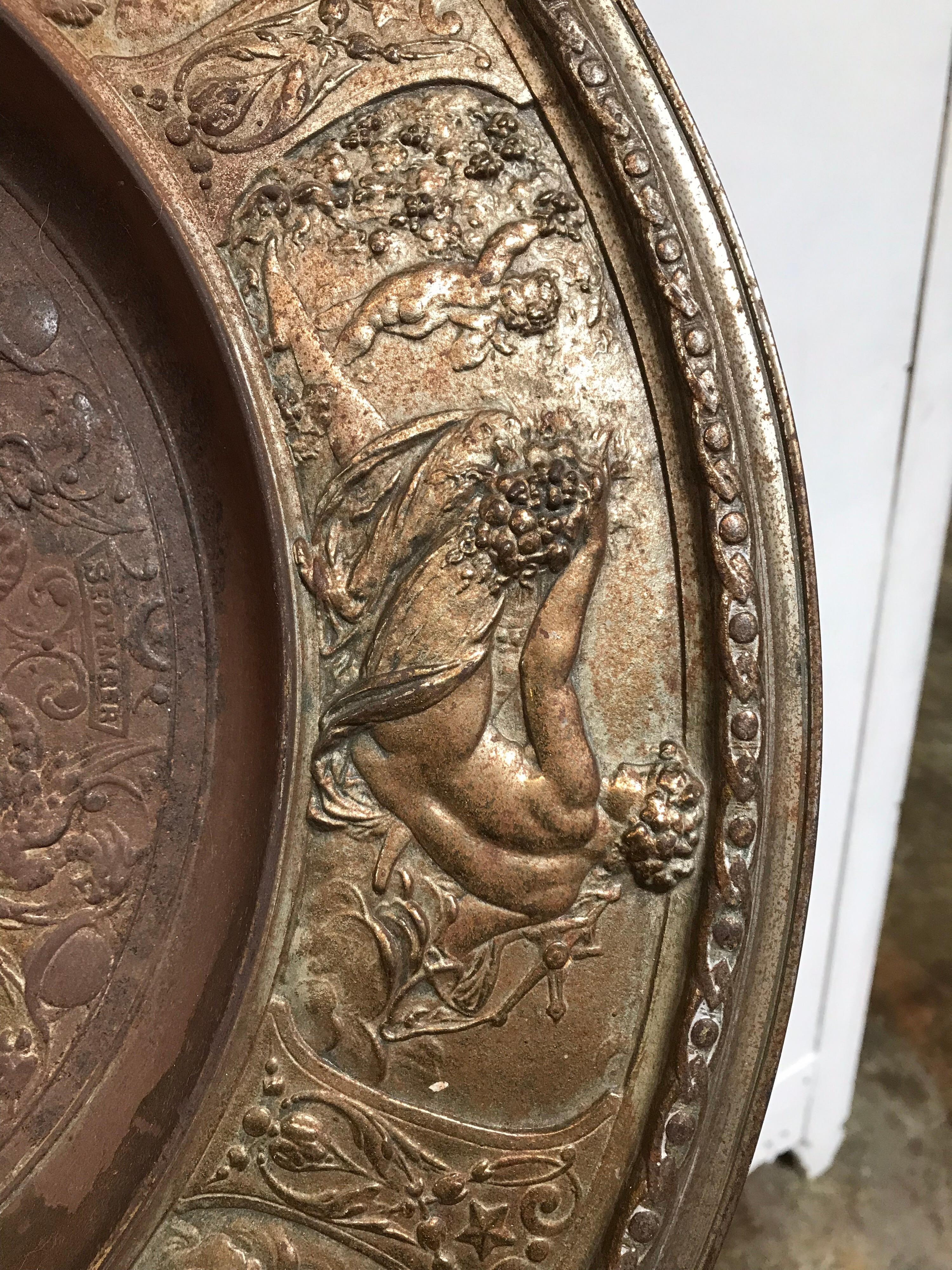 19th Century Bronze Plate on Acrylic 7