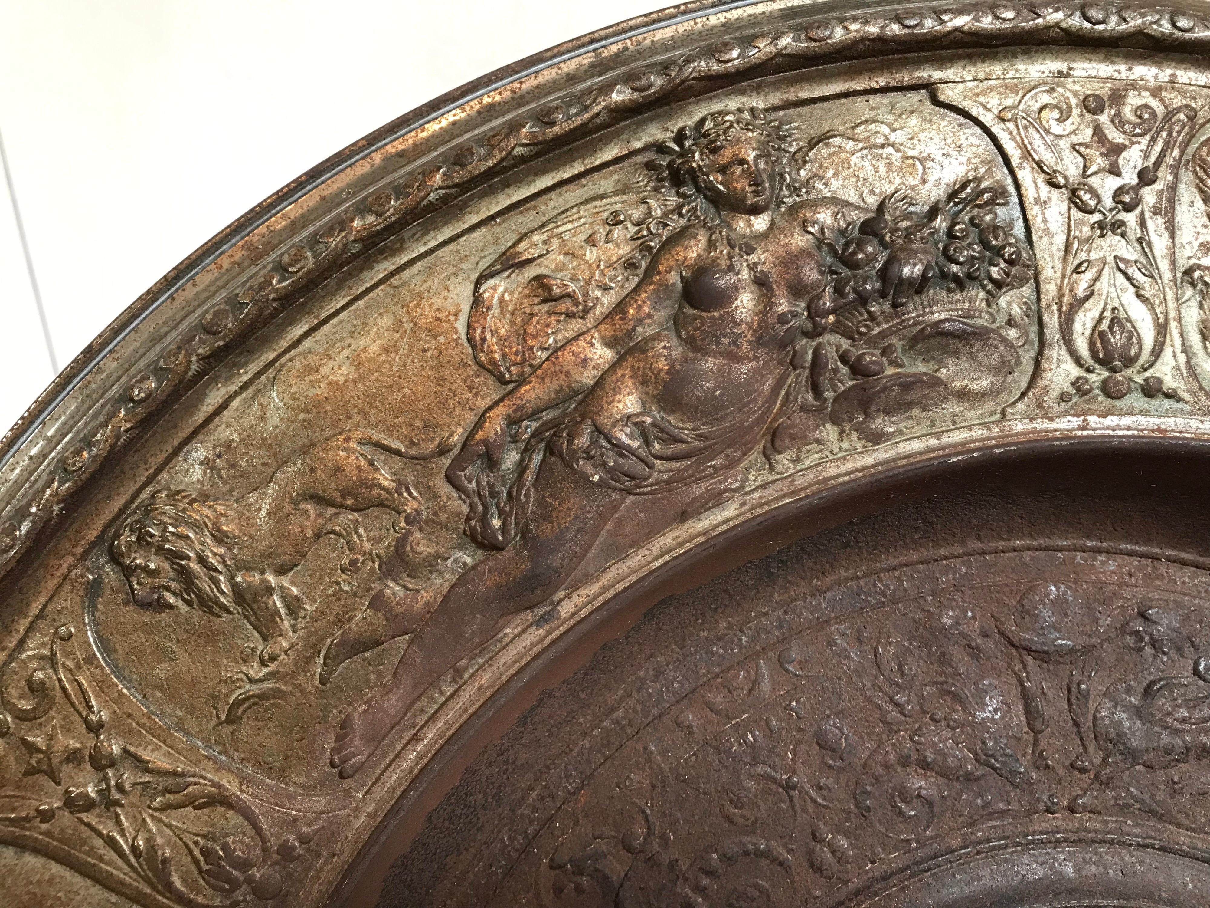 19th Century Bronze Plate on Acrylic 2