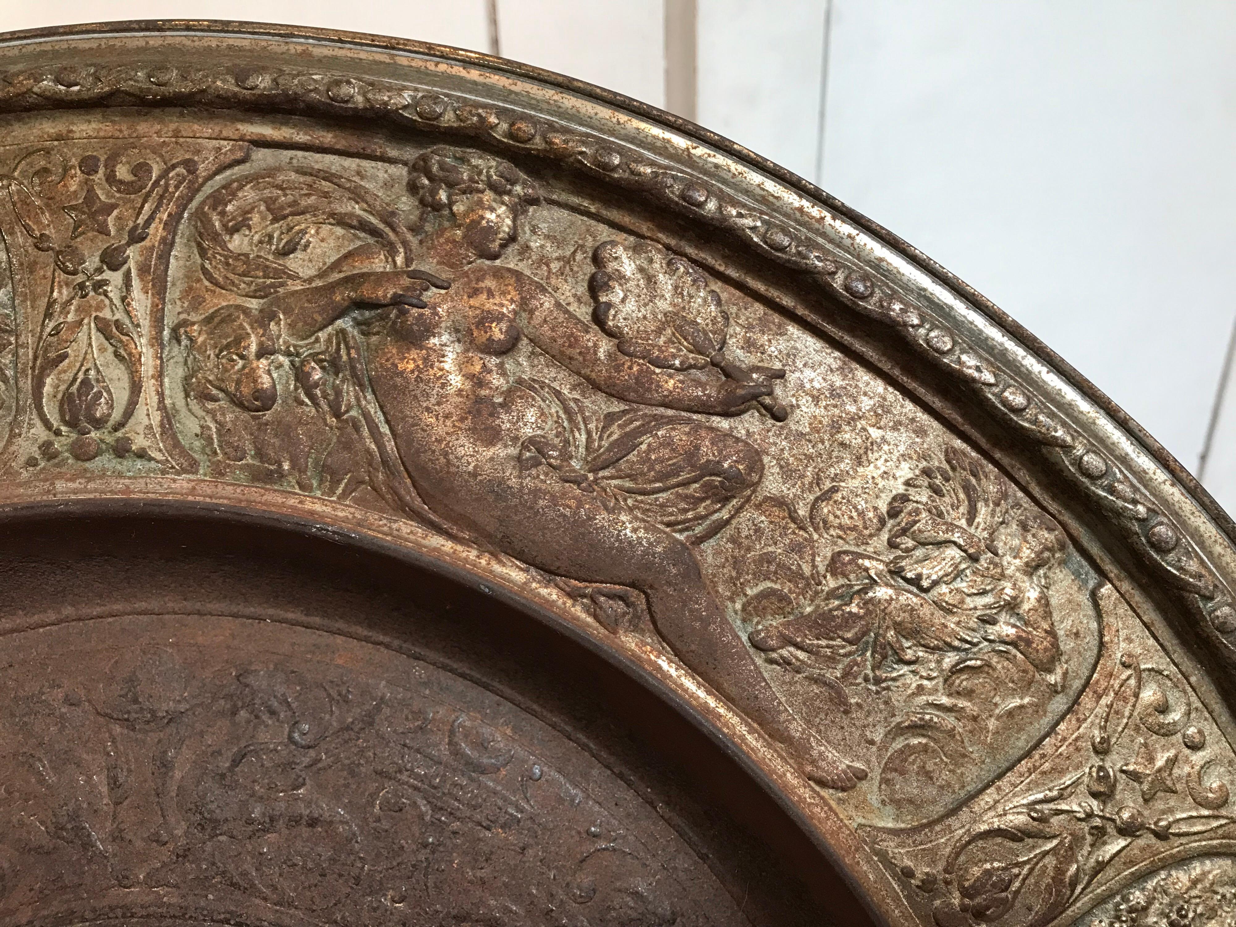 19th Century Bronze Plate on Acrylic 3