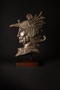 19th-Century Bronze Profile Plaque of Mercury: A Masterpiece of Classical Artist