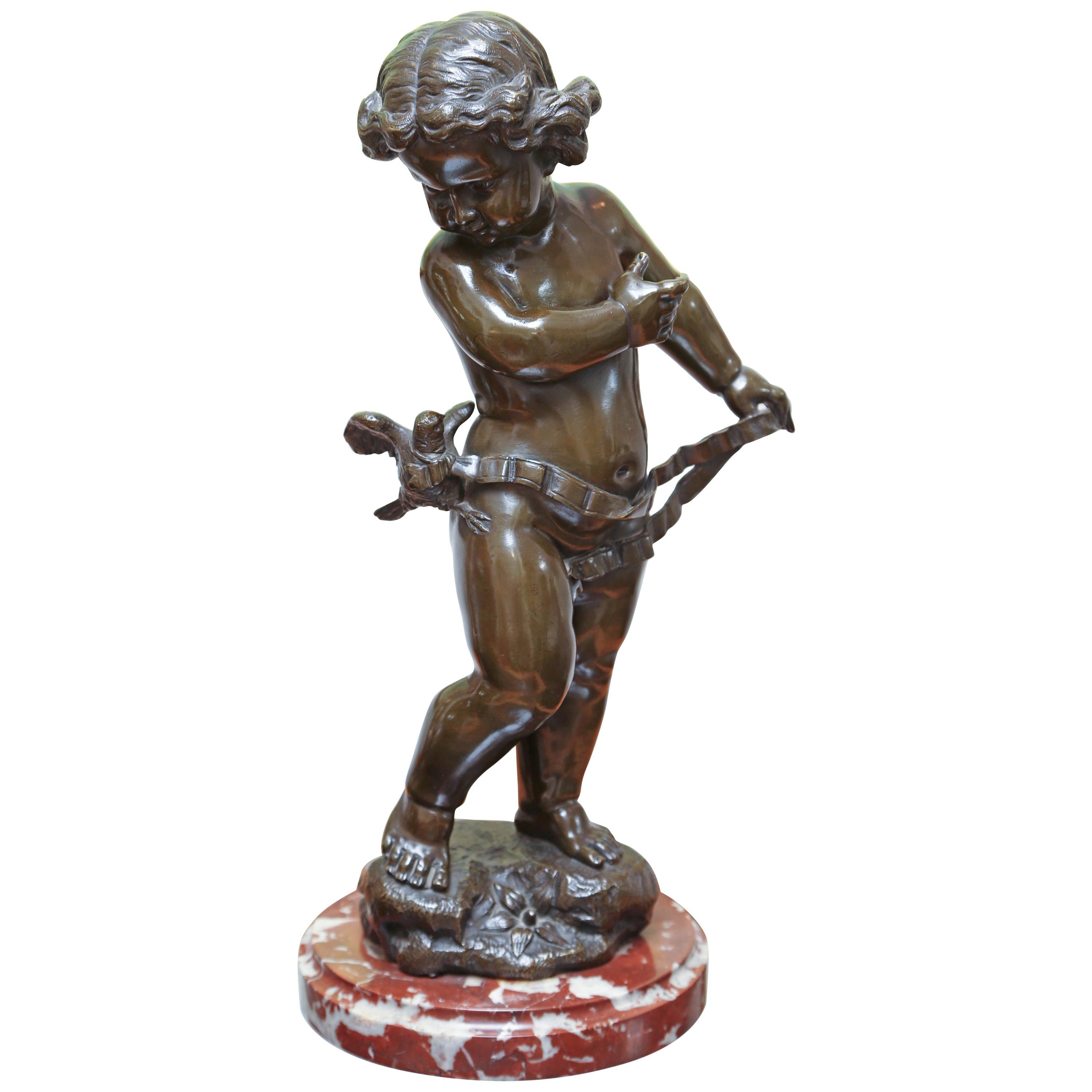 Putti en bronze du 19ème siècle de Valentino Besarel
