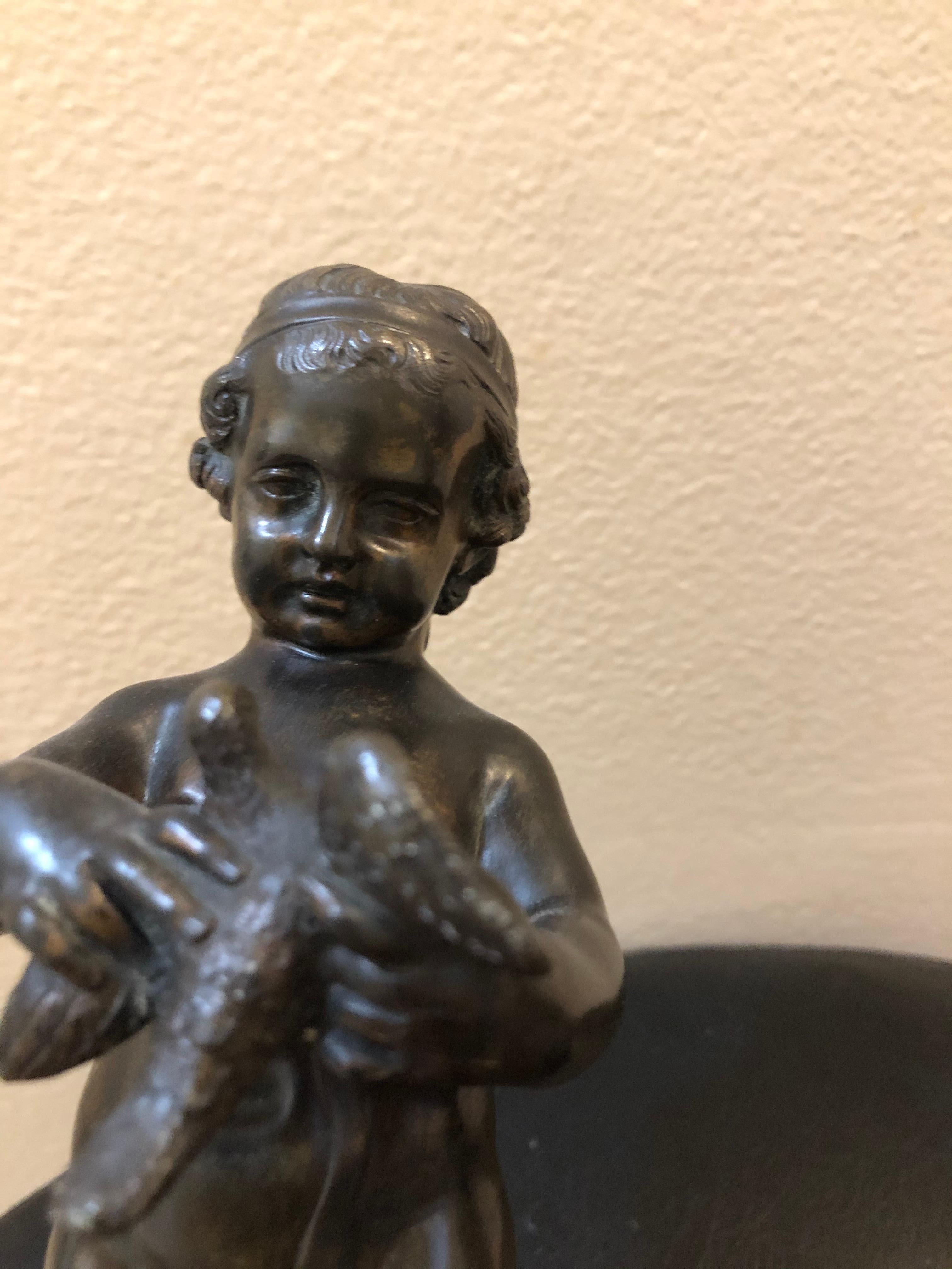 19th Century Bronze Putti's a Pair In Good Condition For Sale In San Francisco, CA